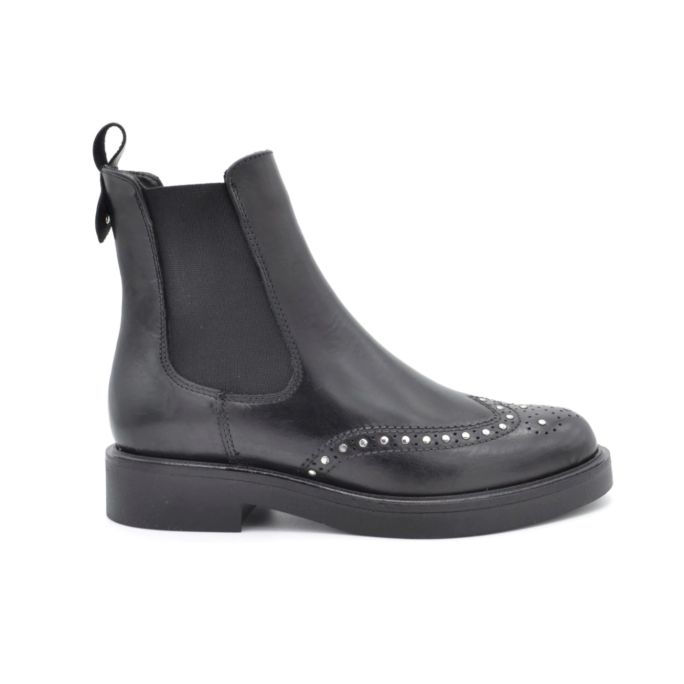 Francesco Brunelli BP5718 Stivaletti neri con borchie