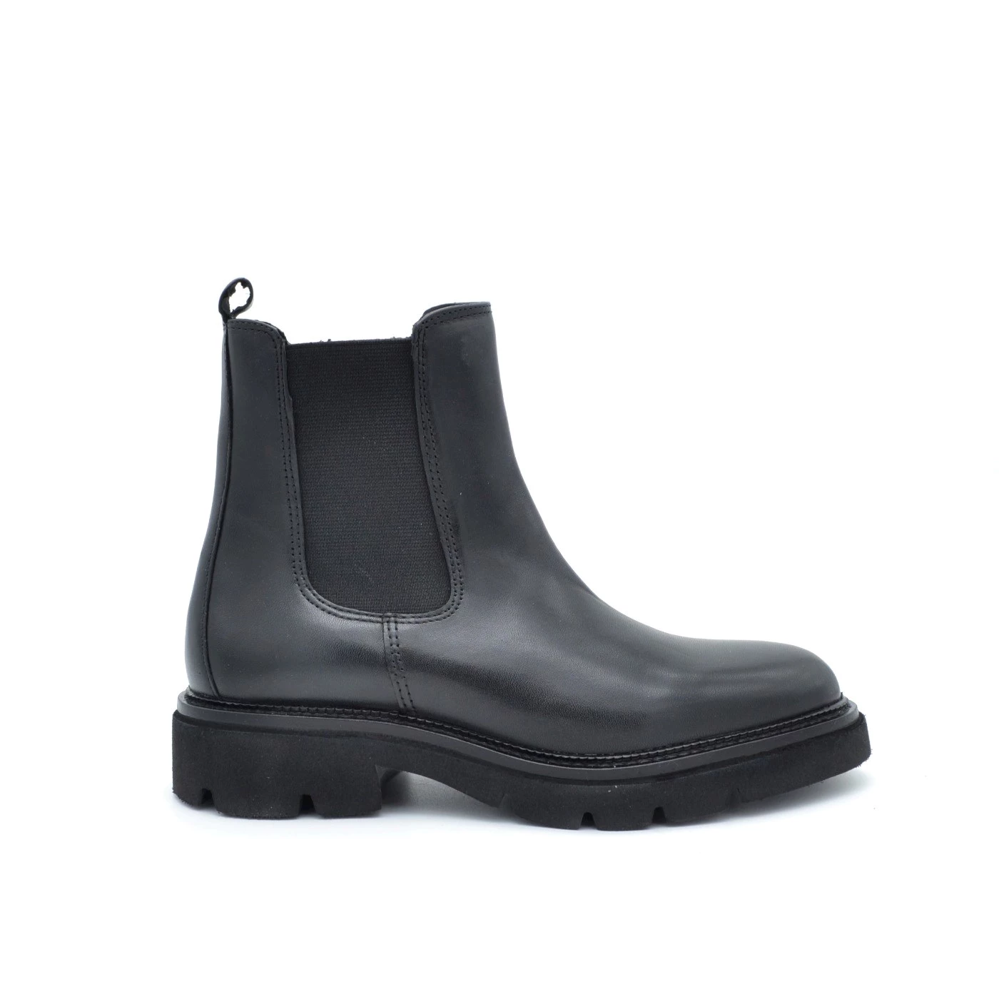 Vueva UB38 5205 stivaletti piani donna in pelle nera