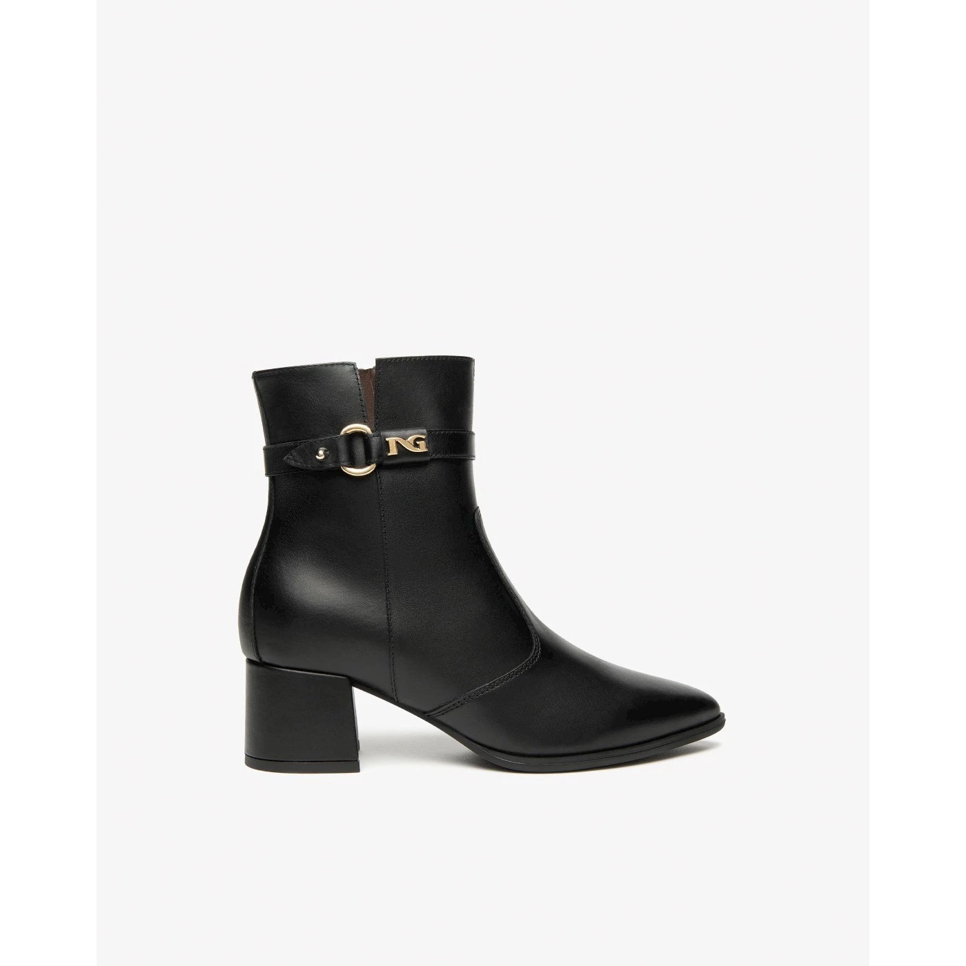Nero giardini I514330D stivaletti in pelle nero tacco 5