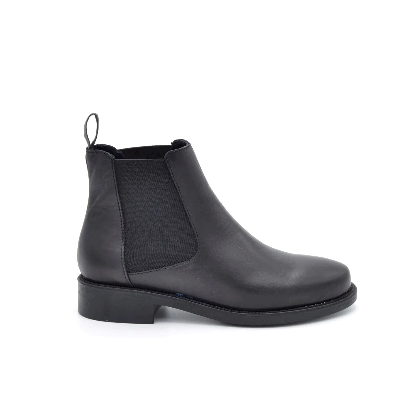 Frau 98L3 stivaletti chelsea boot in pelle nero doppio elastico