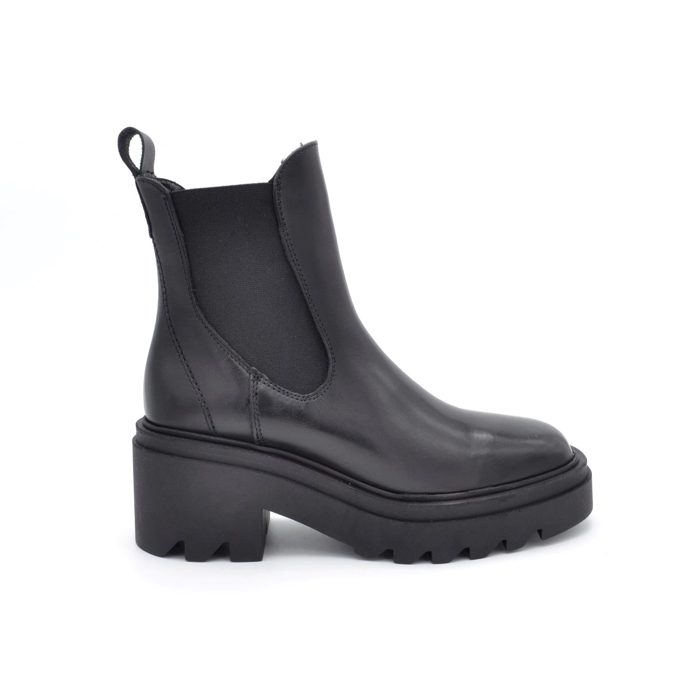 Francesco Brunelli CL5714 Chelsea boot in pelle nero