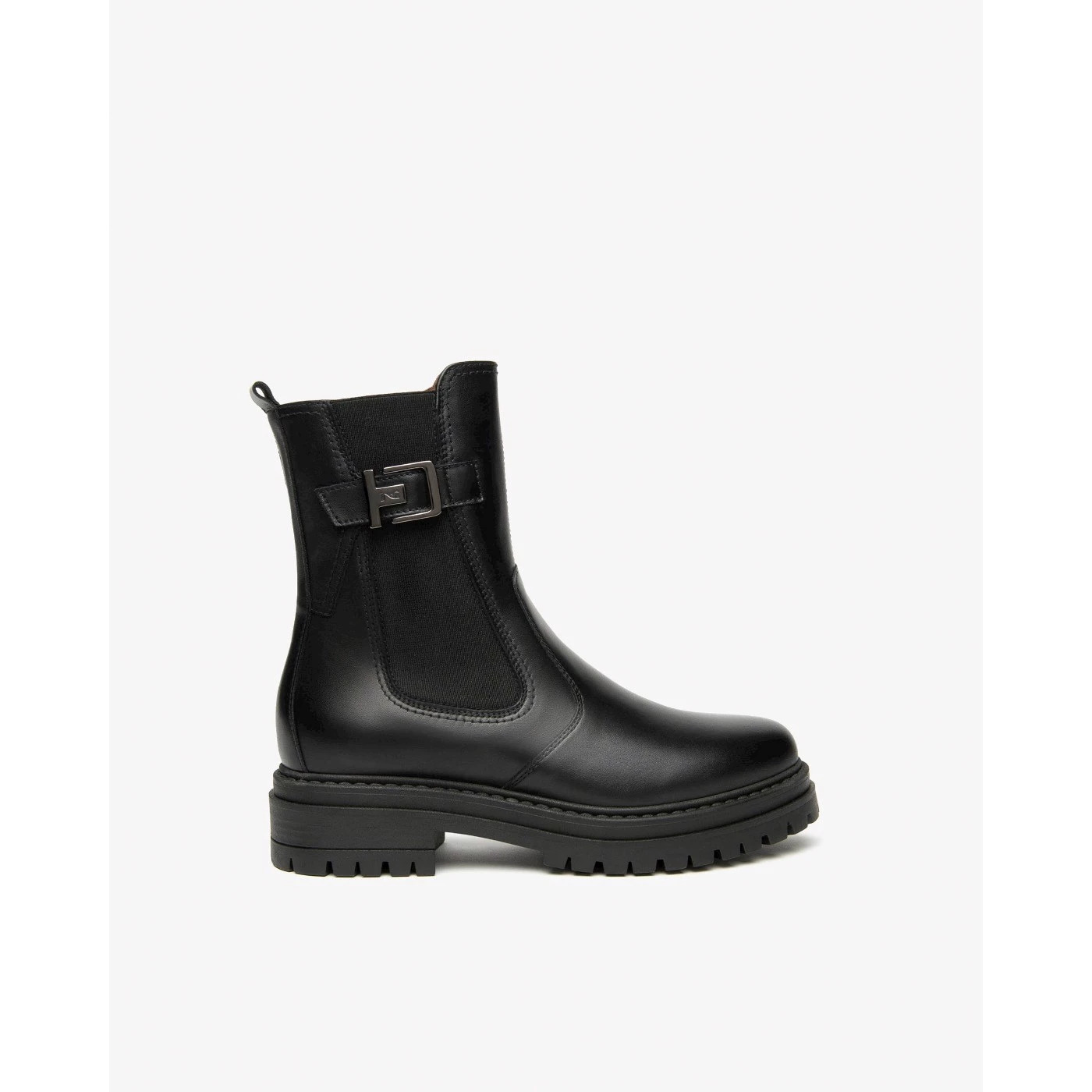 Nero giardini I514830D stivaletti chelsea boot in pelle nero