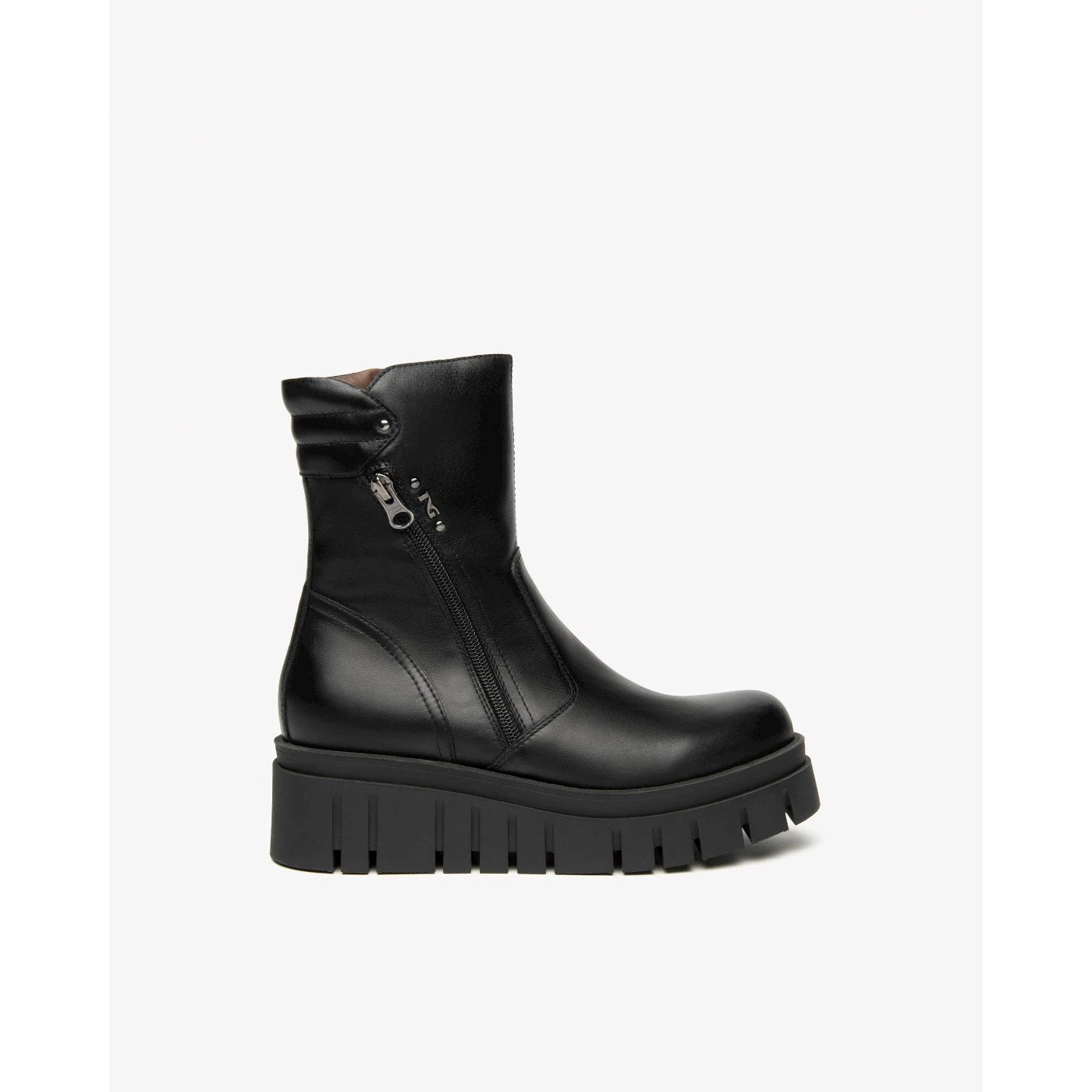 Nero giardini I514913D stivaletti chelsea boot in pelle nero