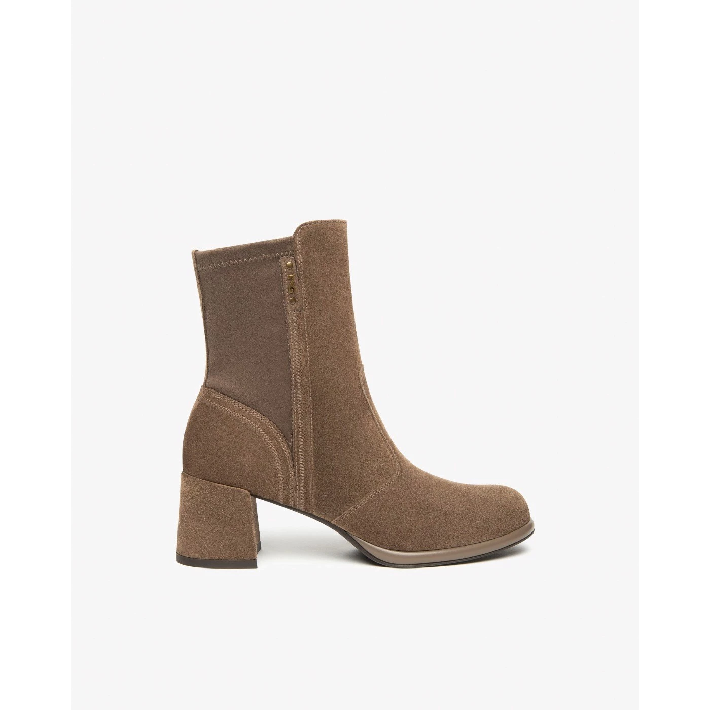 Nero Giardini I514311D stivaletti camoscio tortora tacco 6 cm