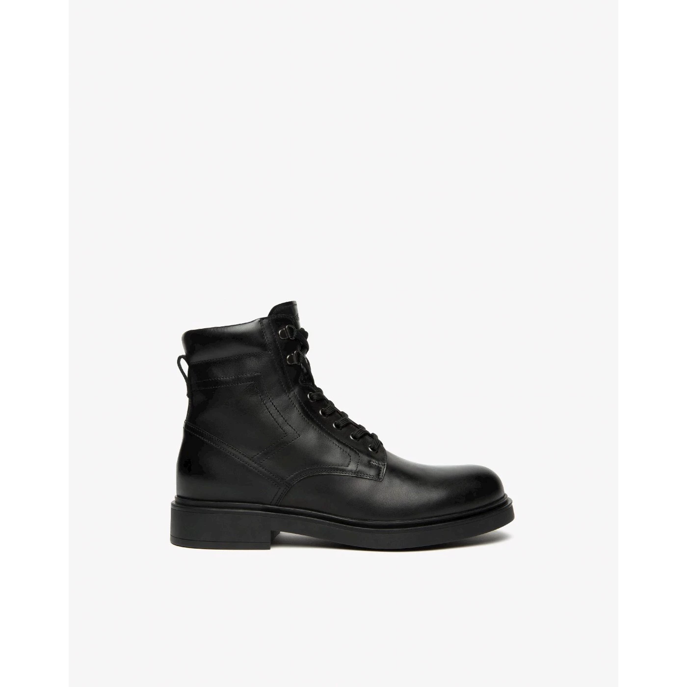 Nero giardini I501020U anfibi polacchini in pelle nero