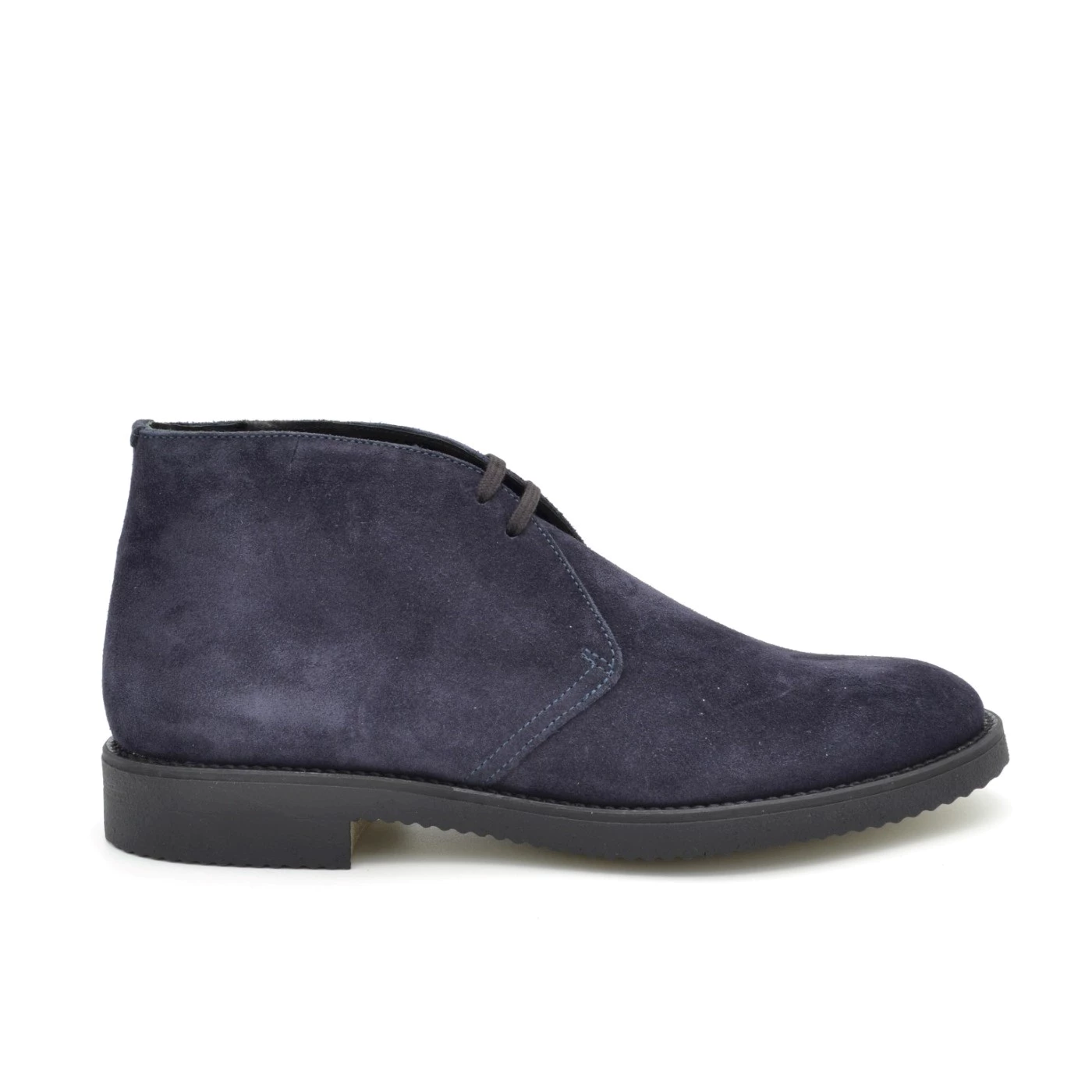 Antica cuoieria 17671 polacchini uomo in camoscio blu