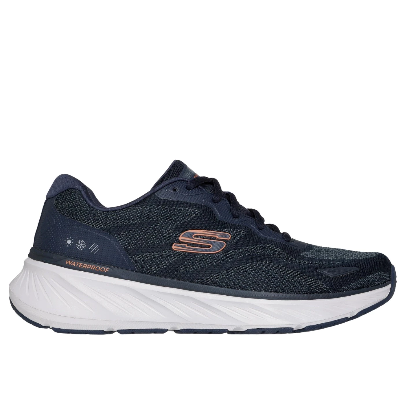 Skechers 232842 Konzo scarpa sportiva in tessuto blu waterproof
