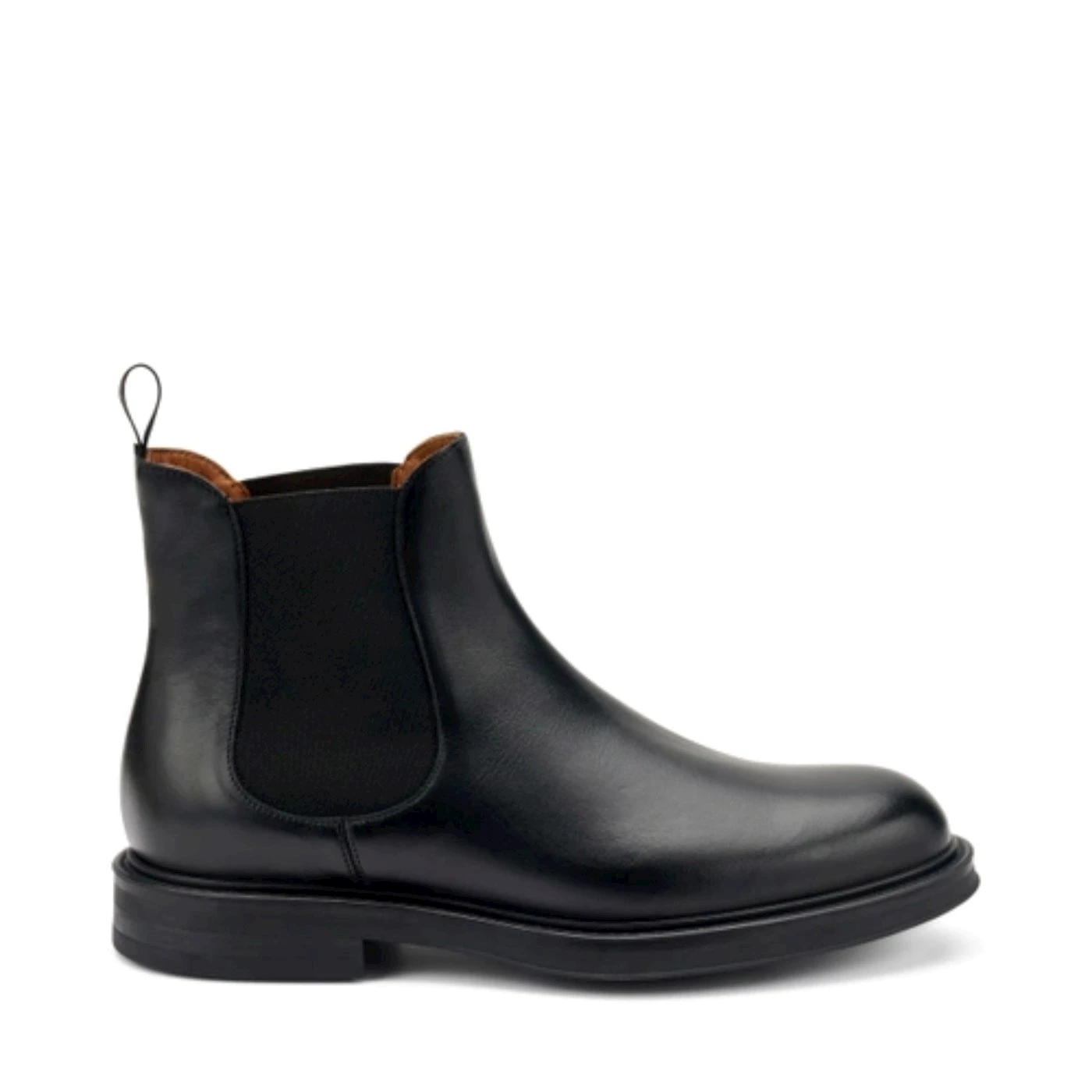 Frau 73L3 stivaletti chelsea boot in pelle poncho nero