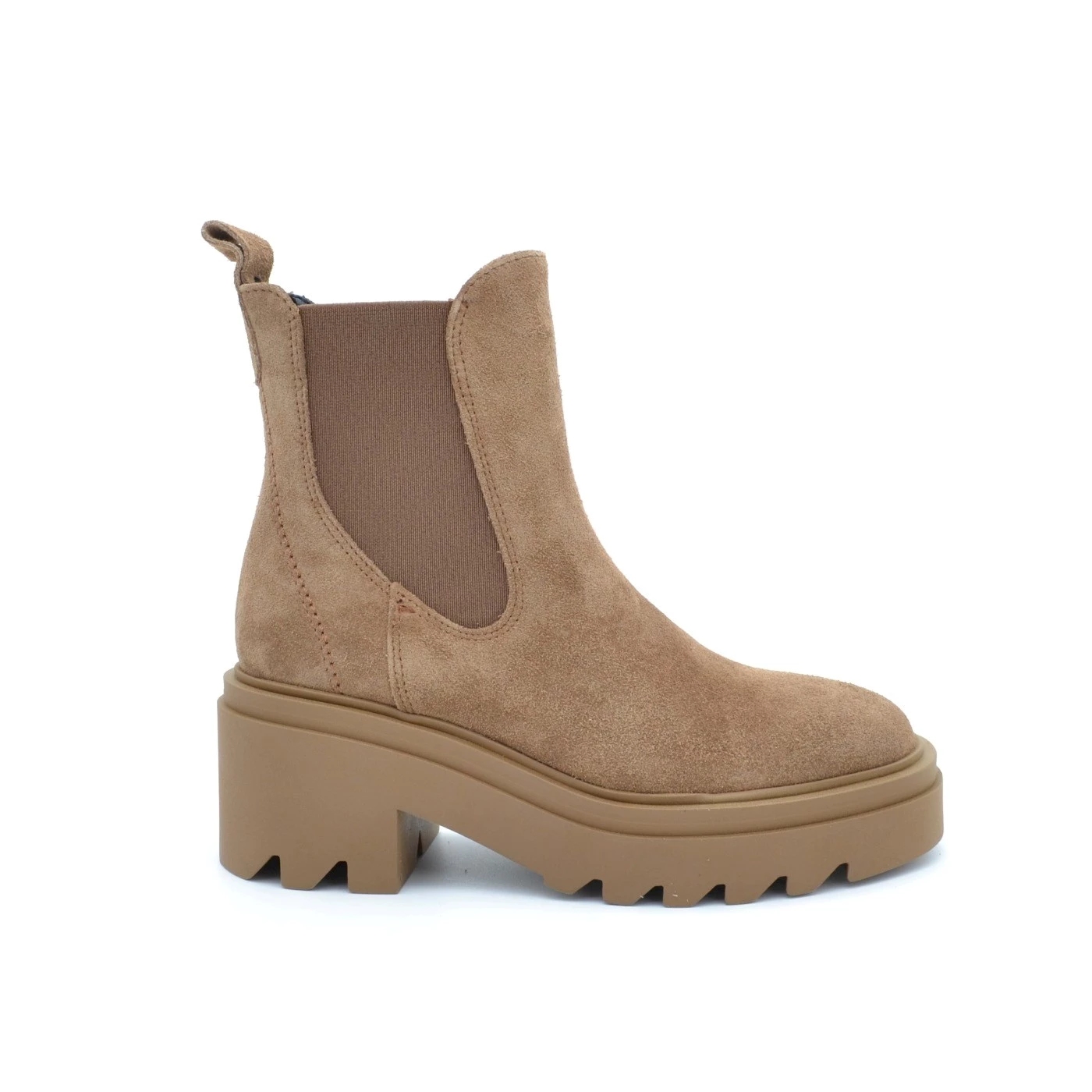 Francesco Brunelli CL5714 Chelsea boot camoscio marrone