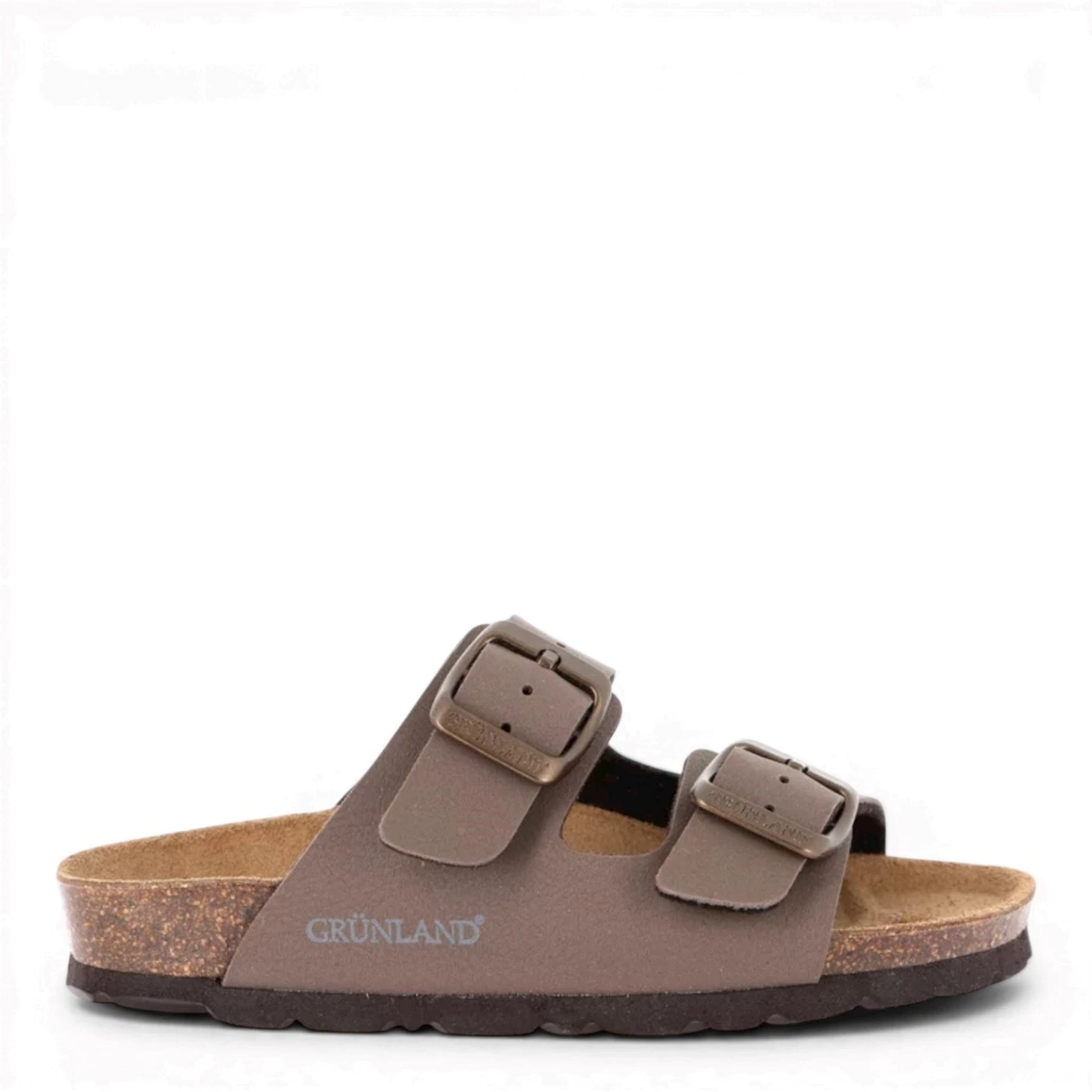 Grunland CB1537 Luce sandalo a ciabatta due fibbie marrone