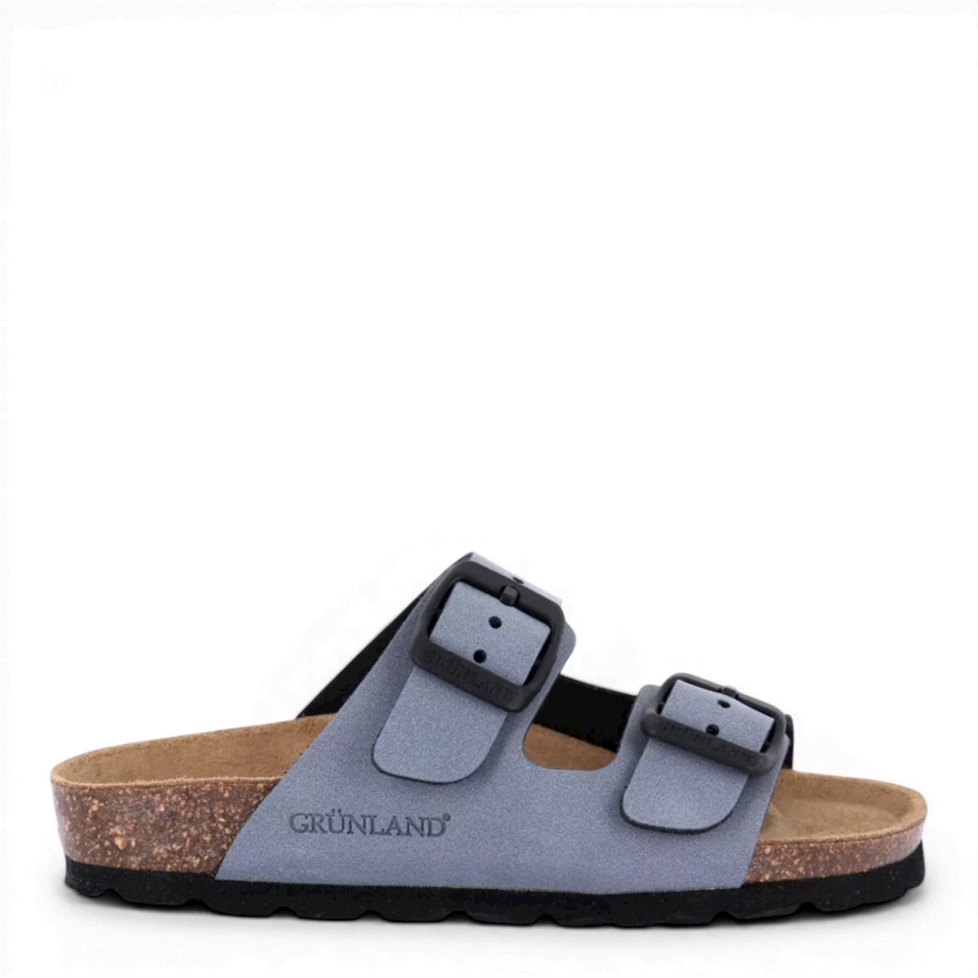 Grunland CB0714 Luce sandalo a ciabatta due fibbie jeans blue