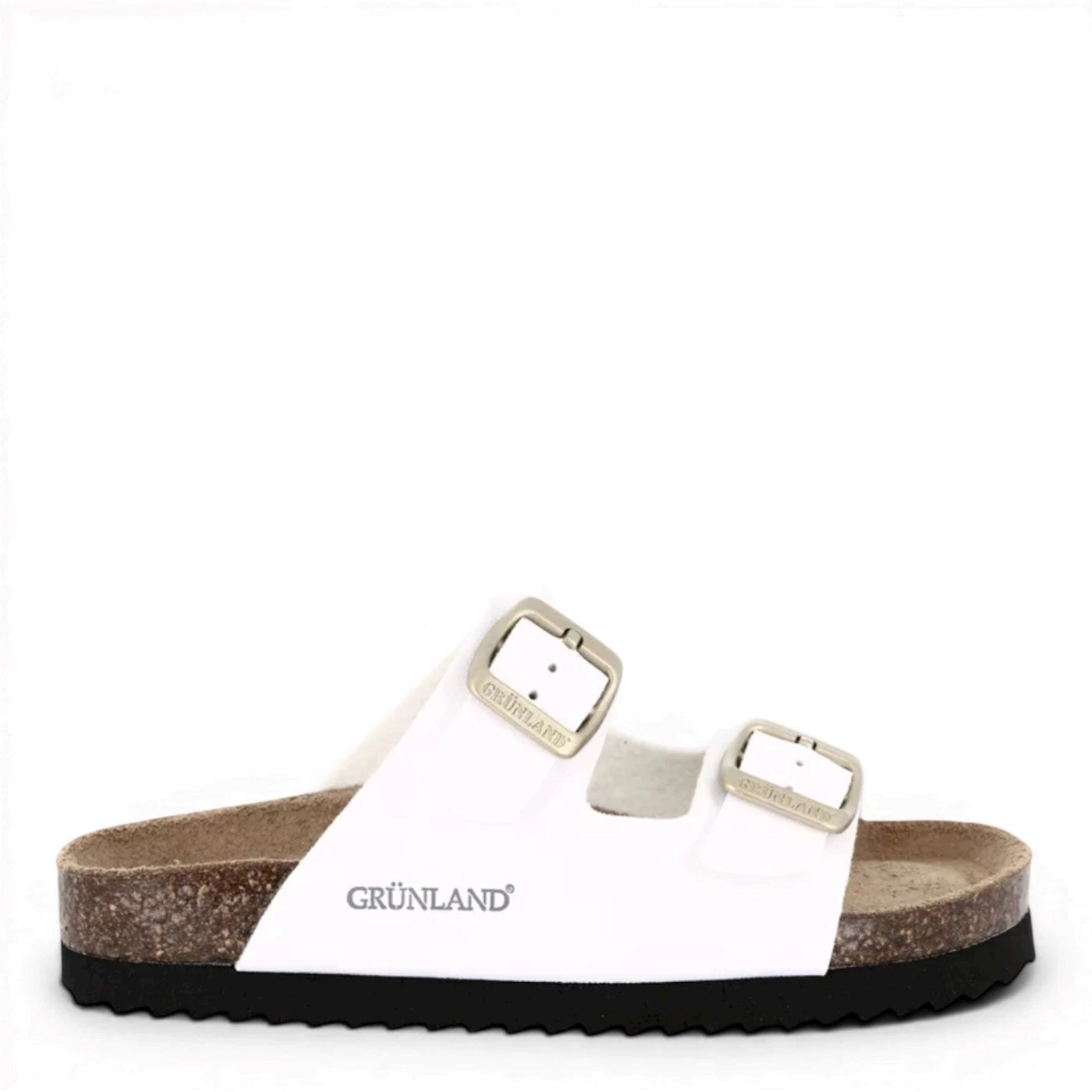 Grunland CB0840  Lula sandalo ciabatta bambina bianco due fibbie