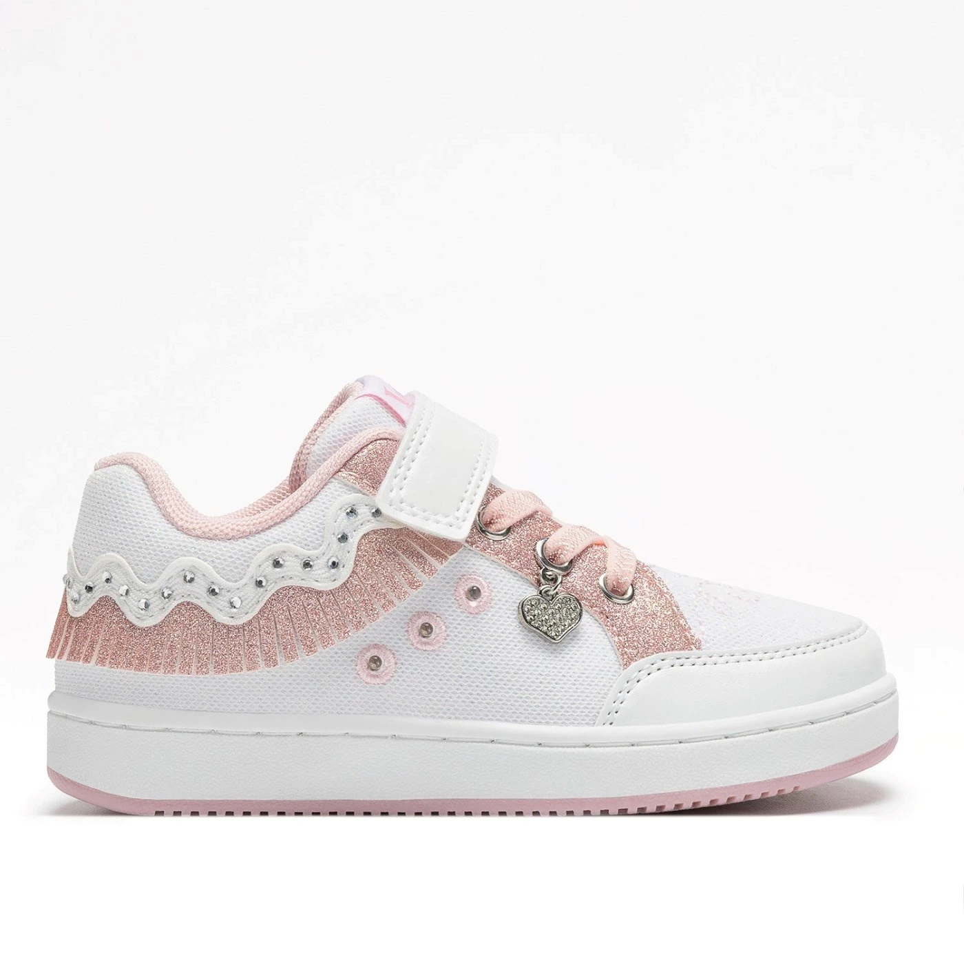 Lelli Kelly LKAL8056 sneakers bambina frangetta bianca e luci