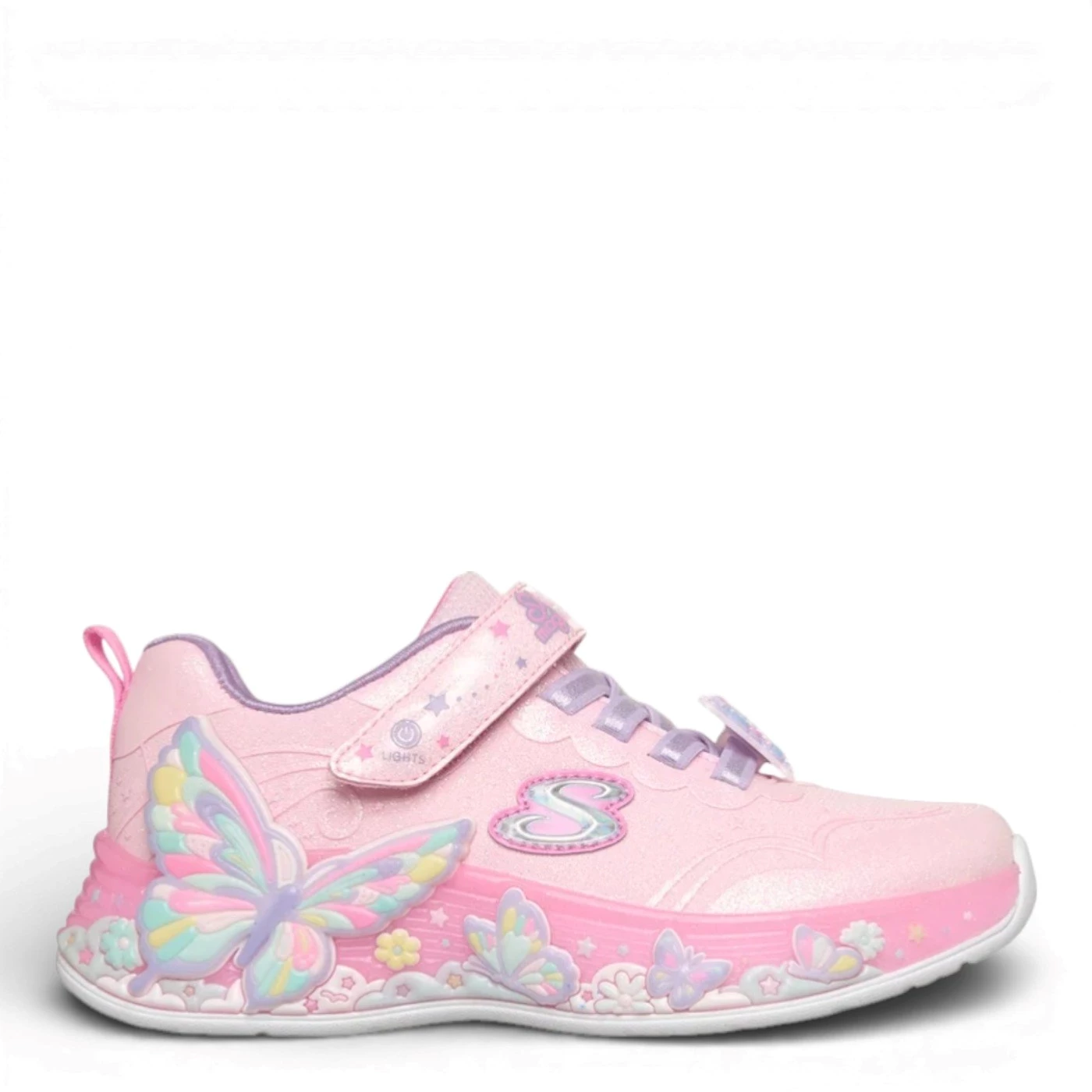 Skechers 303066N scarpa sportiva bambina tessuto con luci