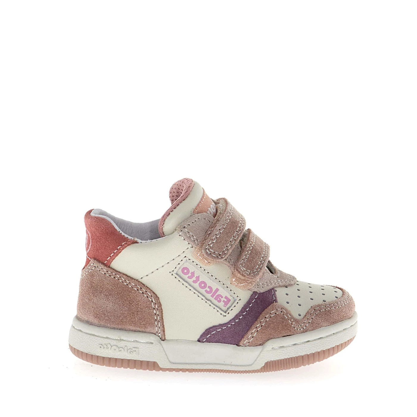 Falcotto 0012018269 03 klip 2 sneakers velcri multicolor rosa