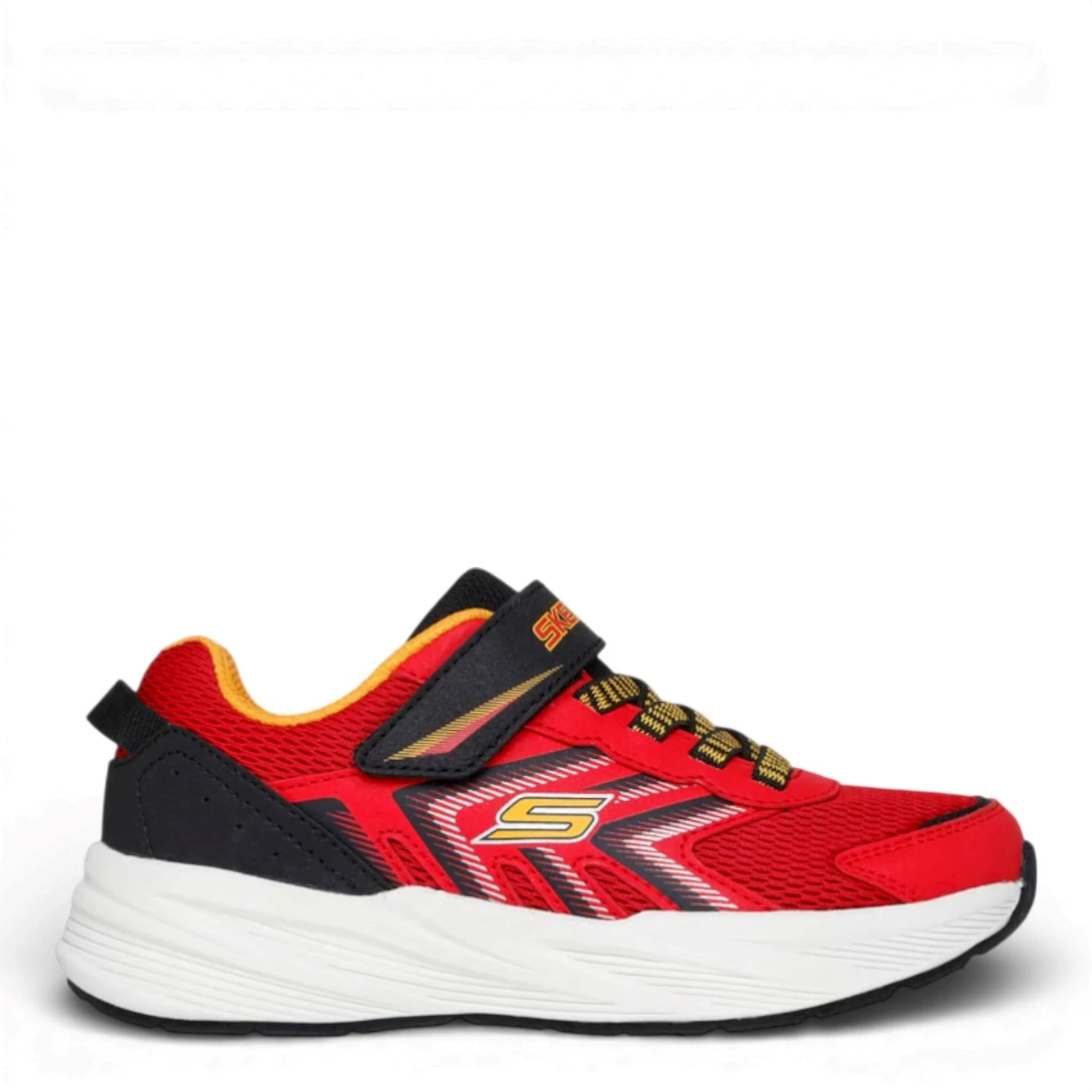 Skechers 404115L scarpa sportiva in tessuto rosso con velcro