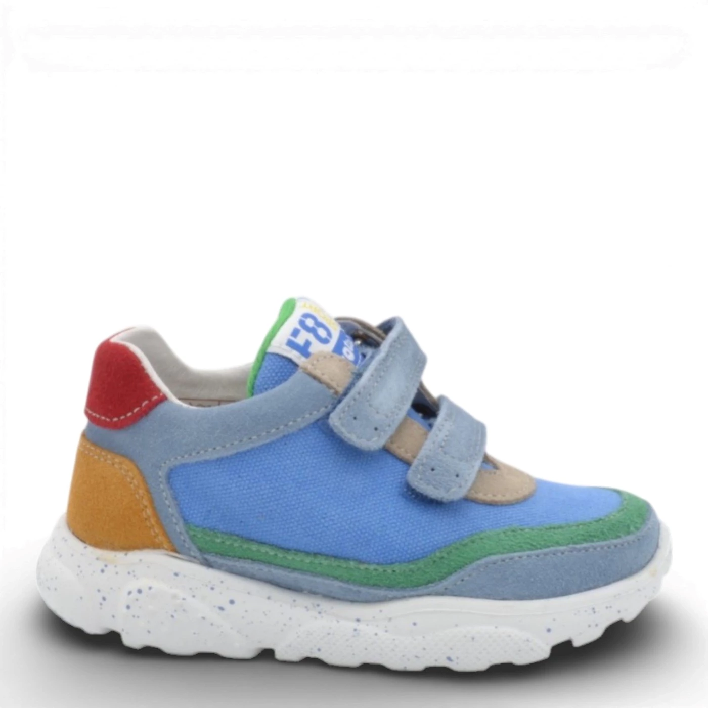 Falcotto Amantea 2 sneakers bambino tessuto celeste con velcro