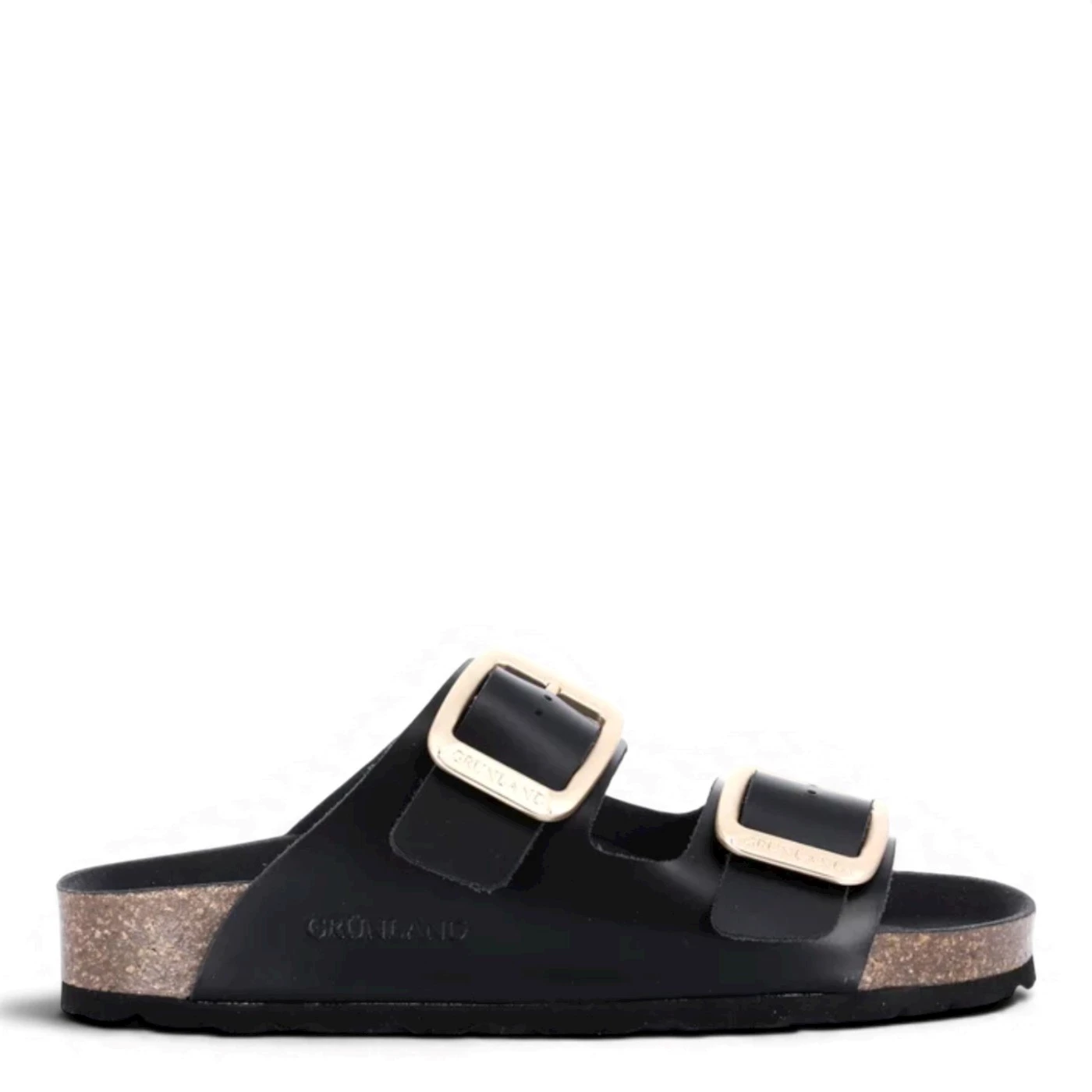 Grunland CB 3272 sandalo ciabatta donna doppia fibbia nero