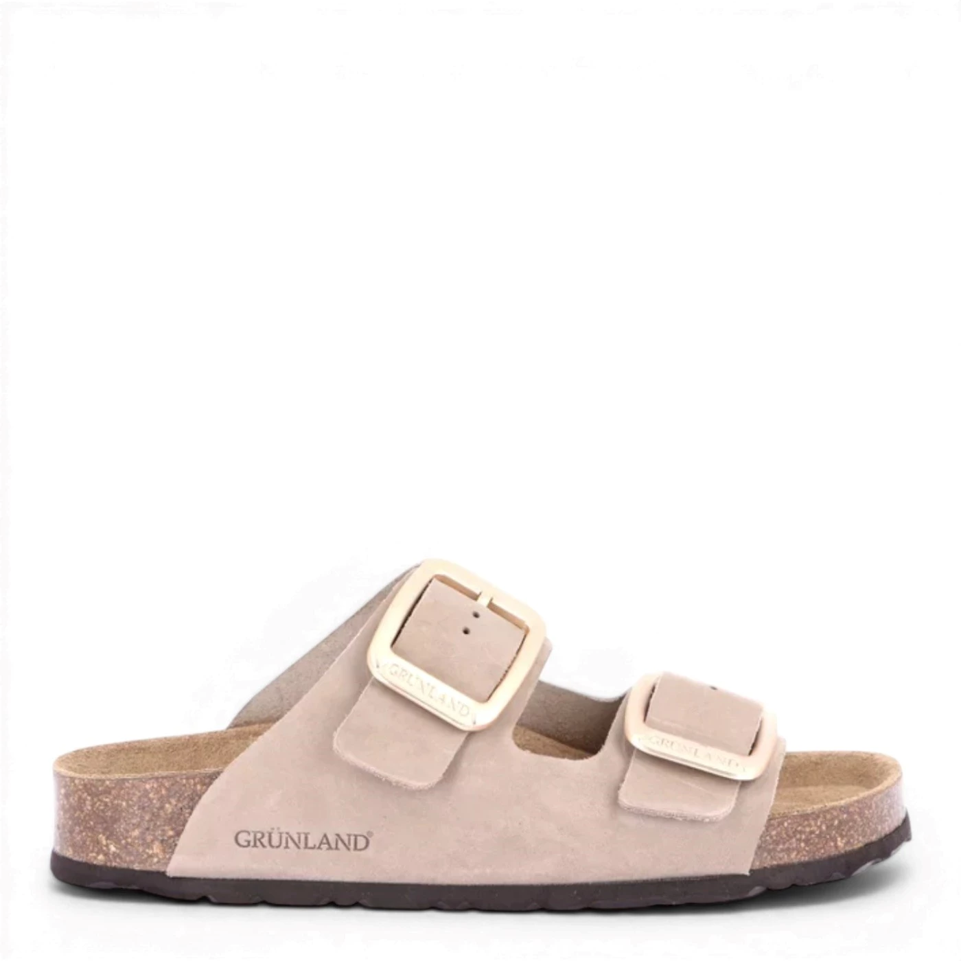 Grunland CB 0076 sandalo ciabatta donna doppia fibbia kaki