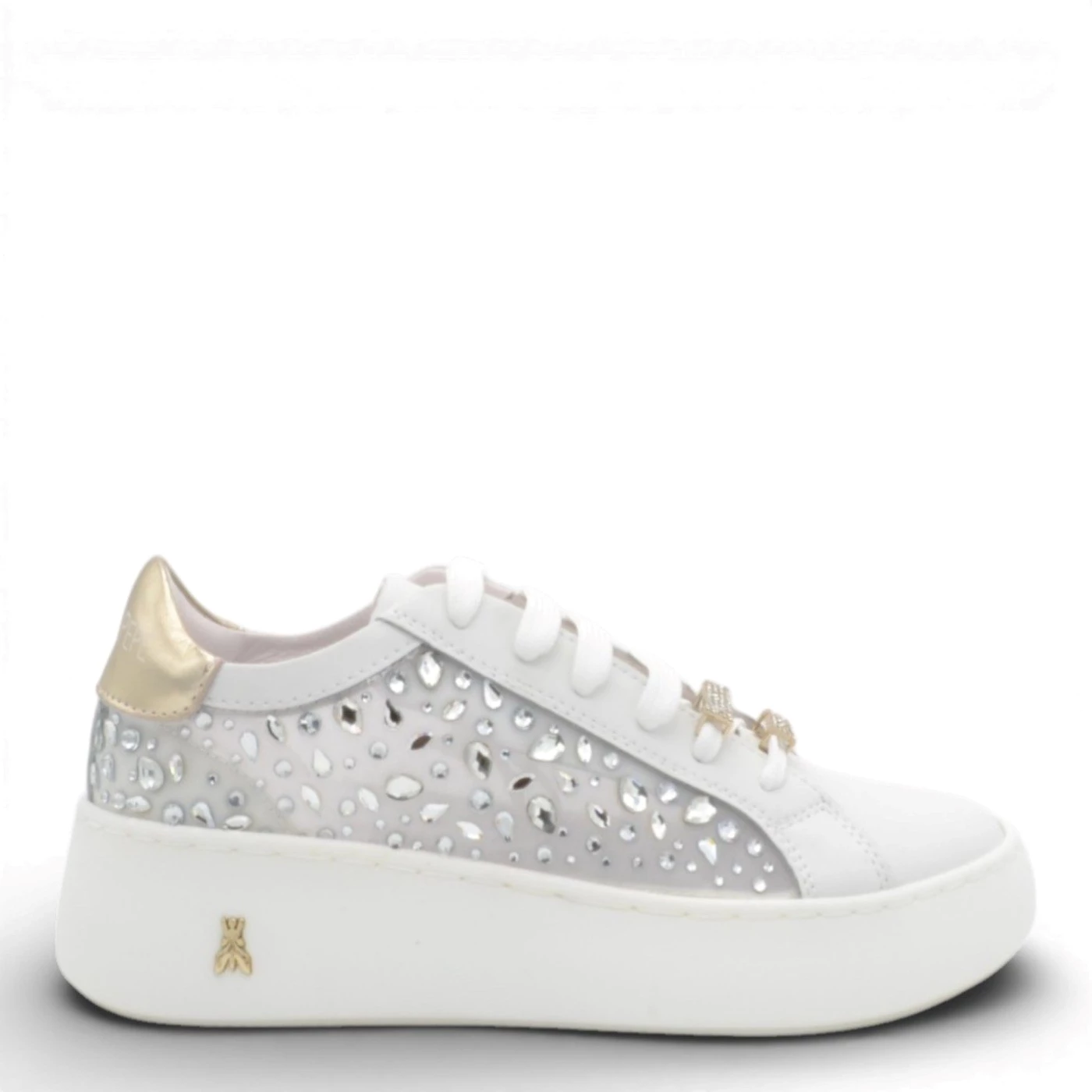 Patrizia Pepe PPJ355 27 sneakers donna in pelle bianco e rete