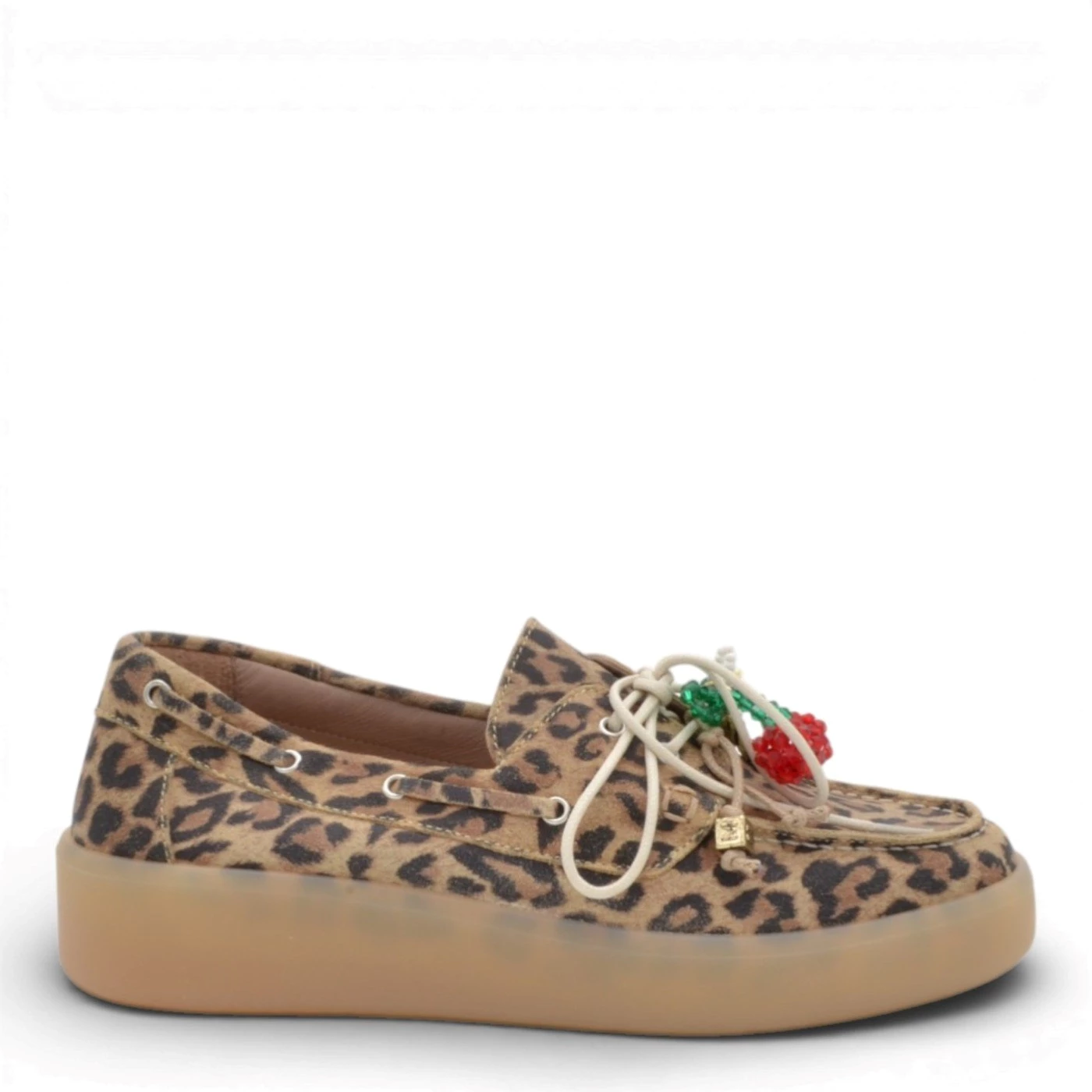 Meline 56 scarpa allacciata a mocassino camoscio animaliè