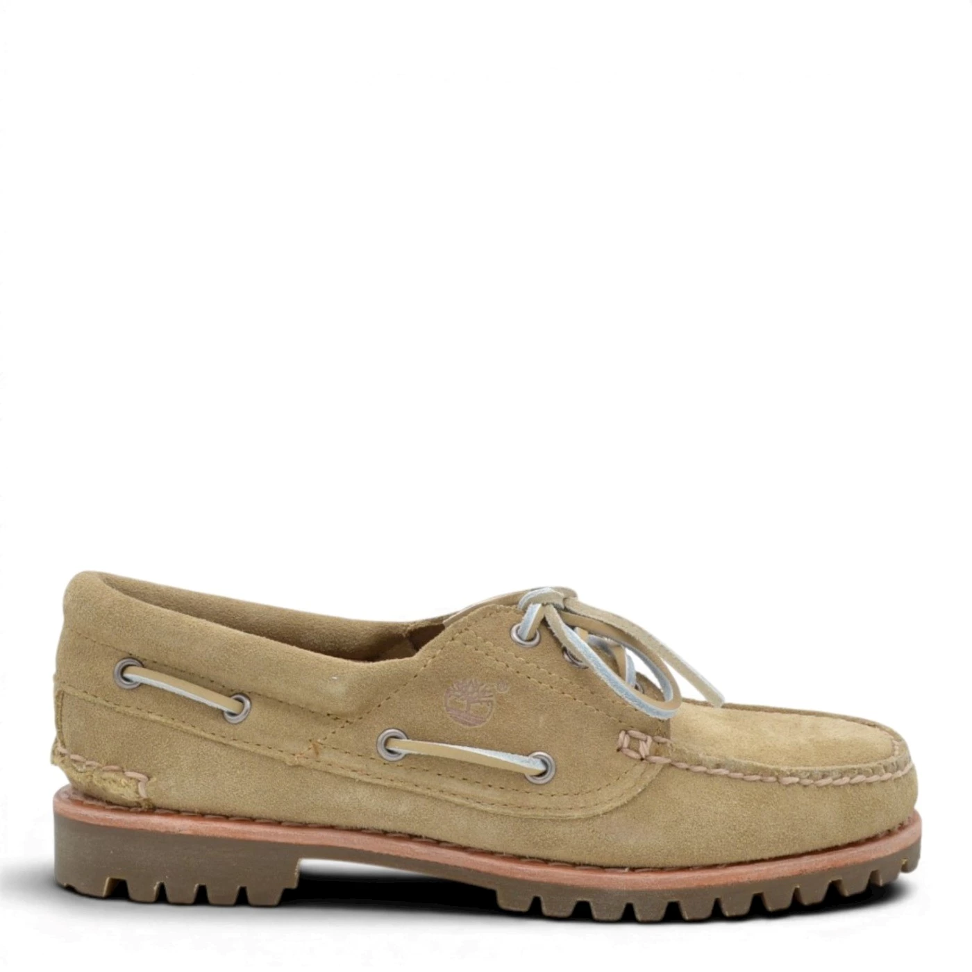 Timberland TB0A2GNV authent boat mocassini stringate camoscio
