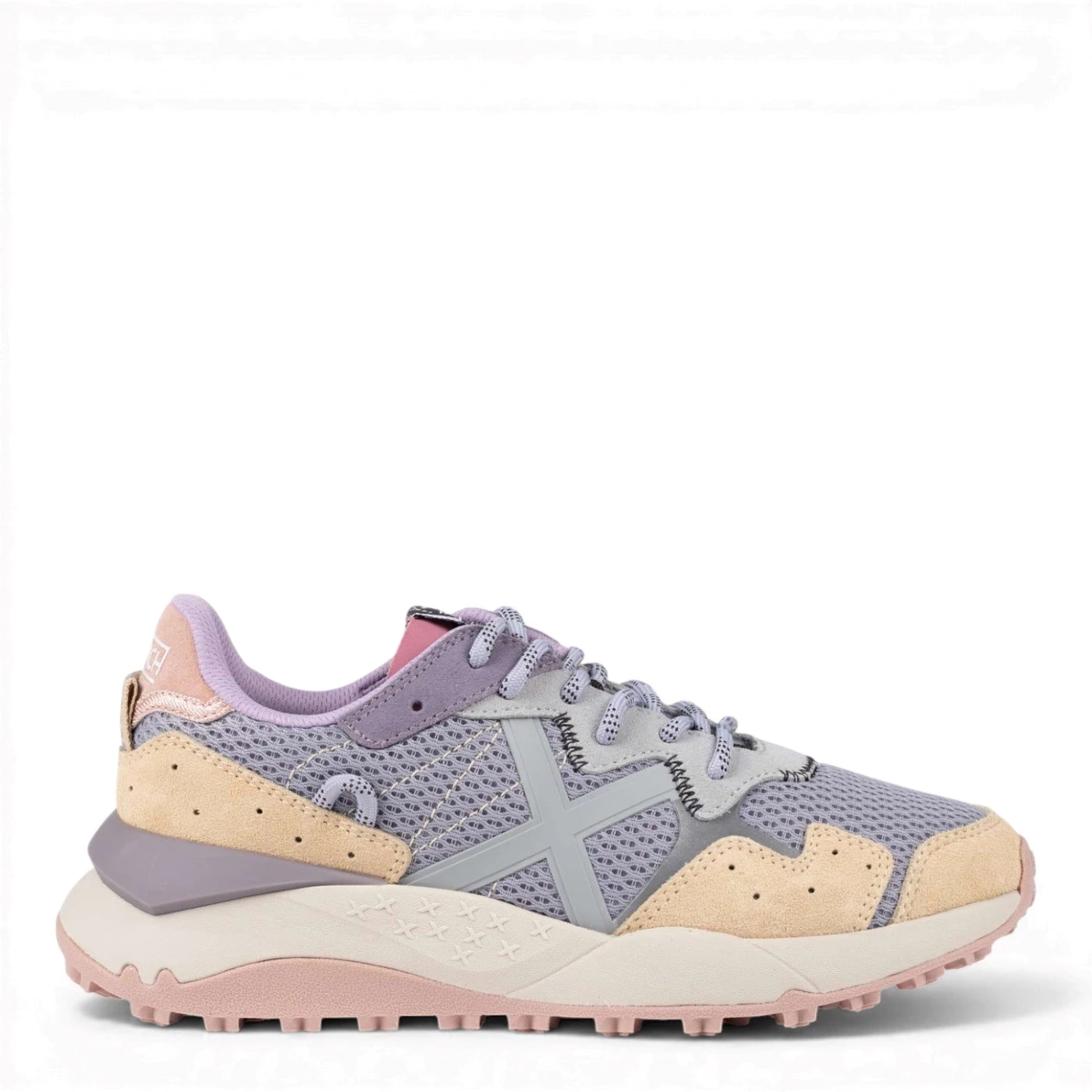 MUNICH Shibuya sneakers donna in nylon lilla e beige