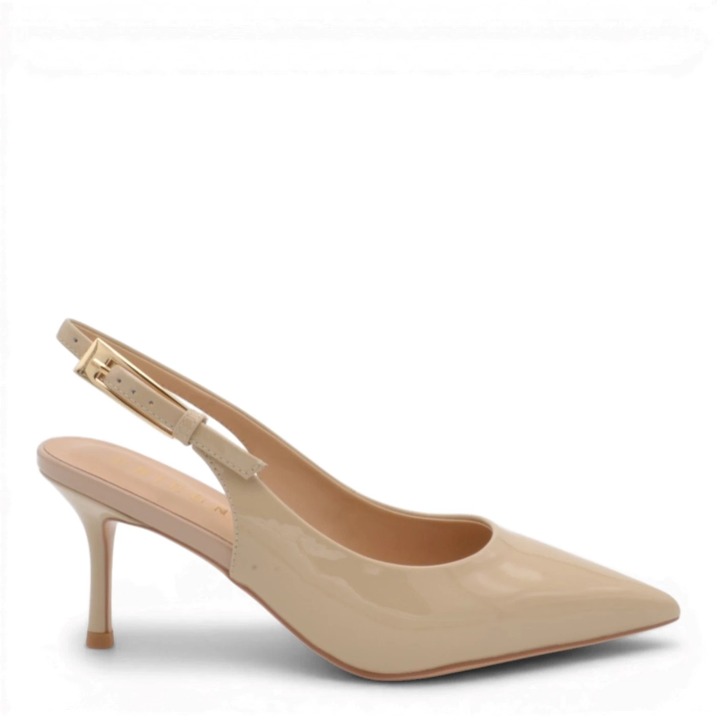 Chiconic 235 01 Slingback in pelle lucida nude tacco 7,5 cm