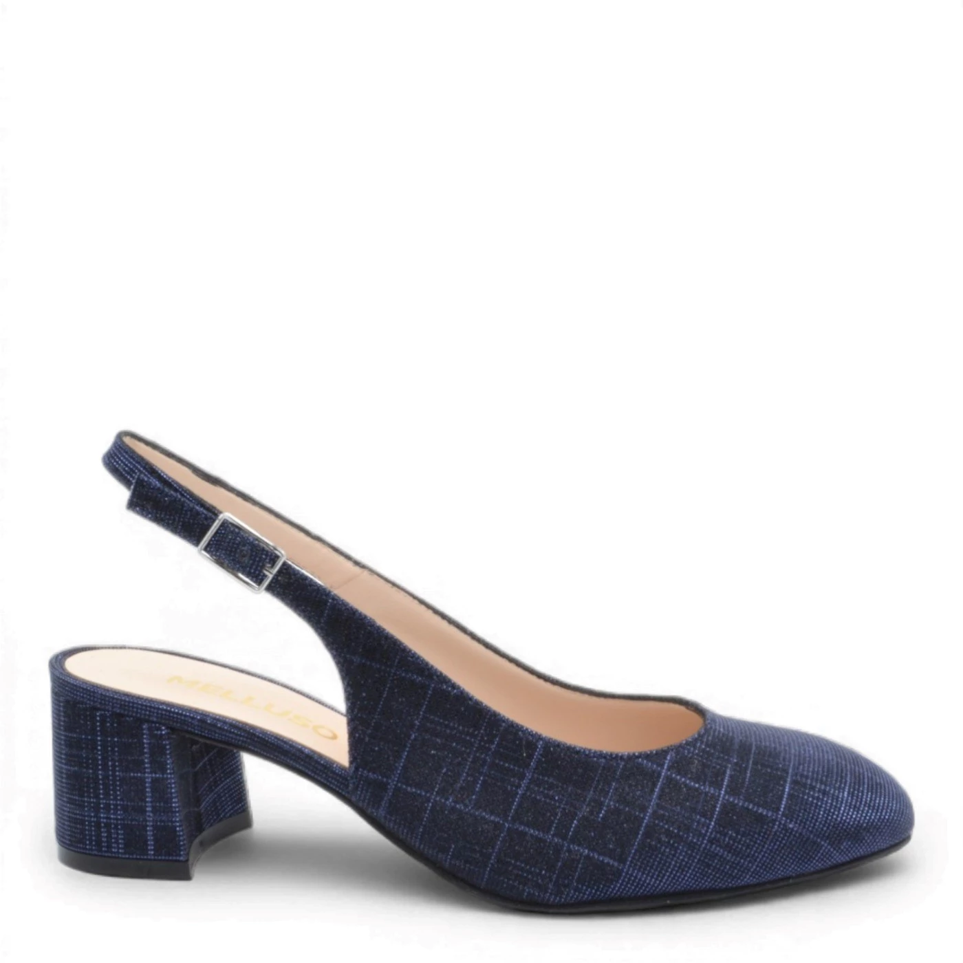 Melluso D180Q slingback galassia blu linea comfort