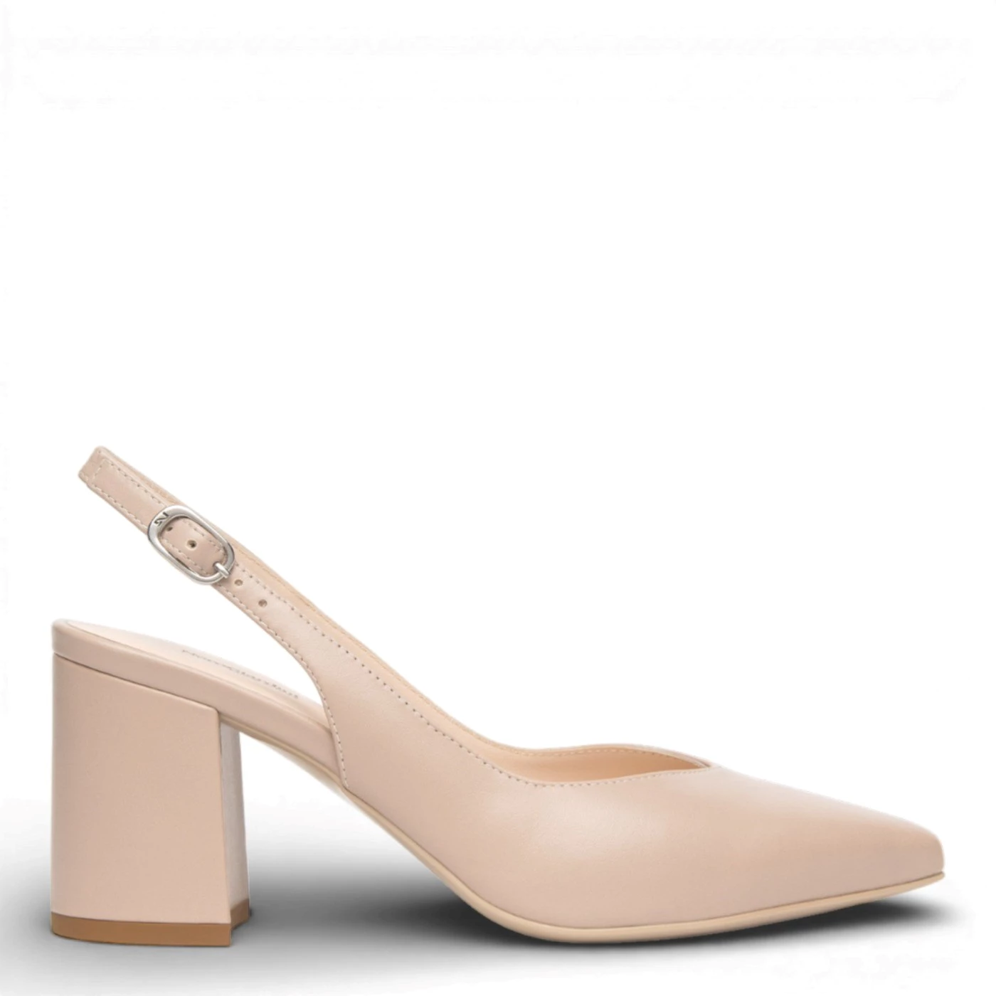 Nero Giardini E615520D slingback pelle tortora tacco 7