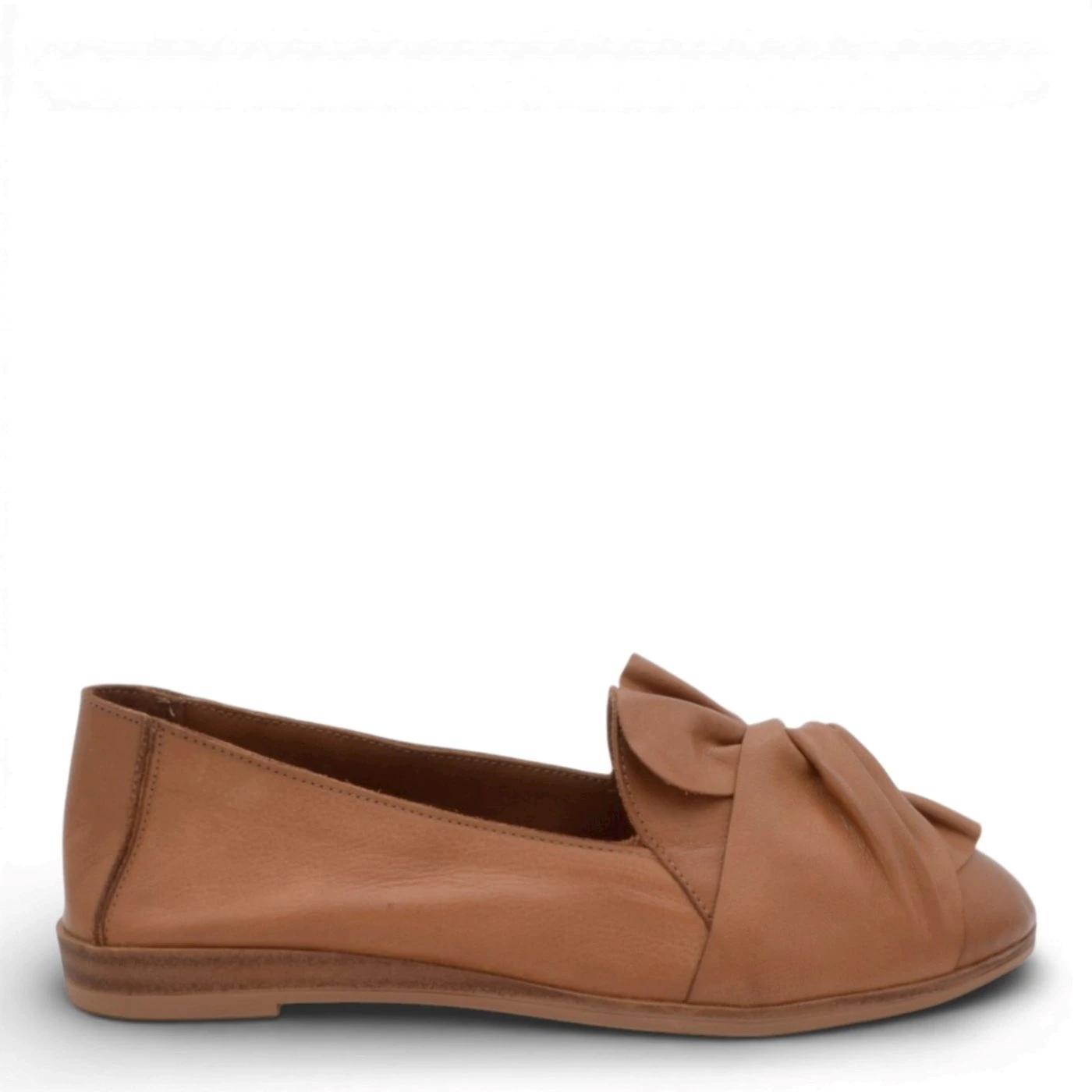 Step 256512 ballerina mocassino in pelle cuoio tacco 2 cm