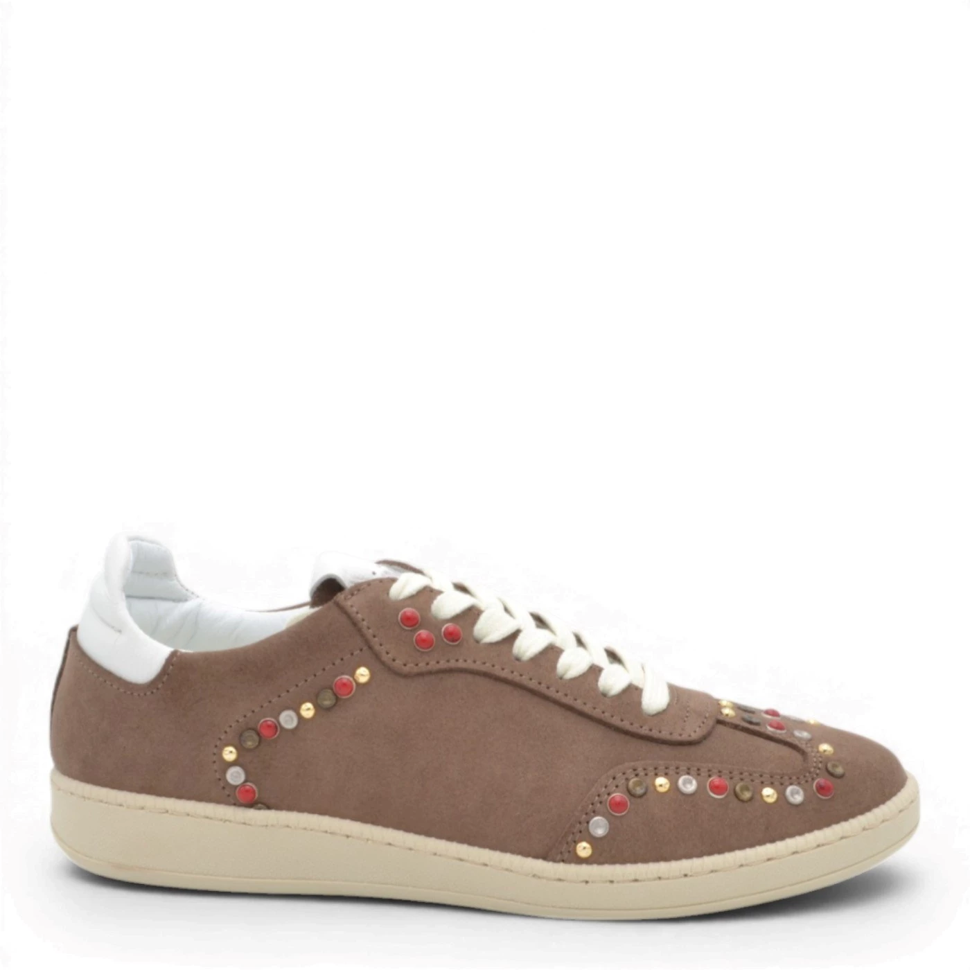 Meline 529 sneakers in camoscio tortora