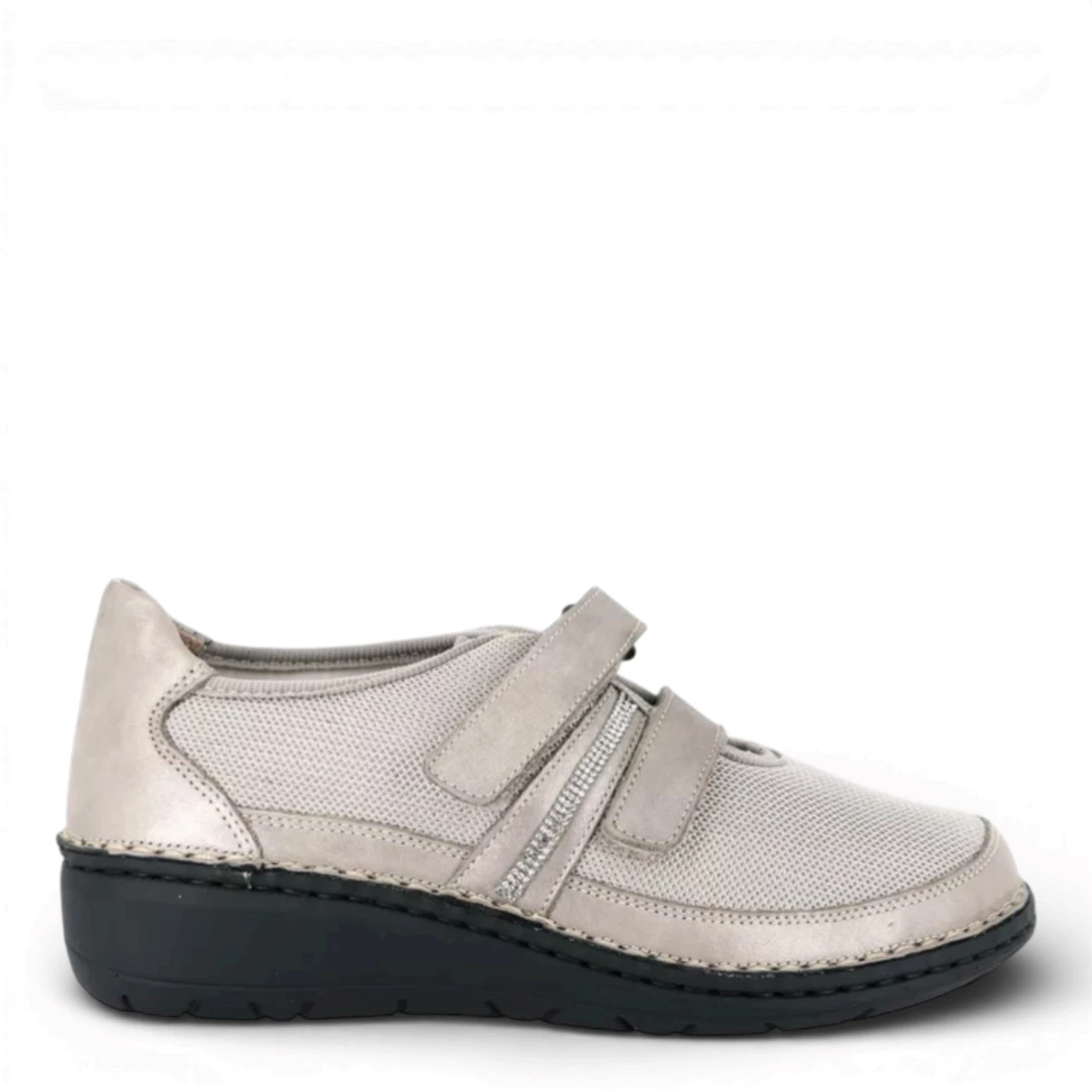 Grunland SC5403 scarpa donna in tessuto elasticizzato grigio