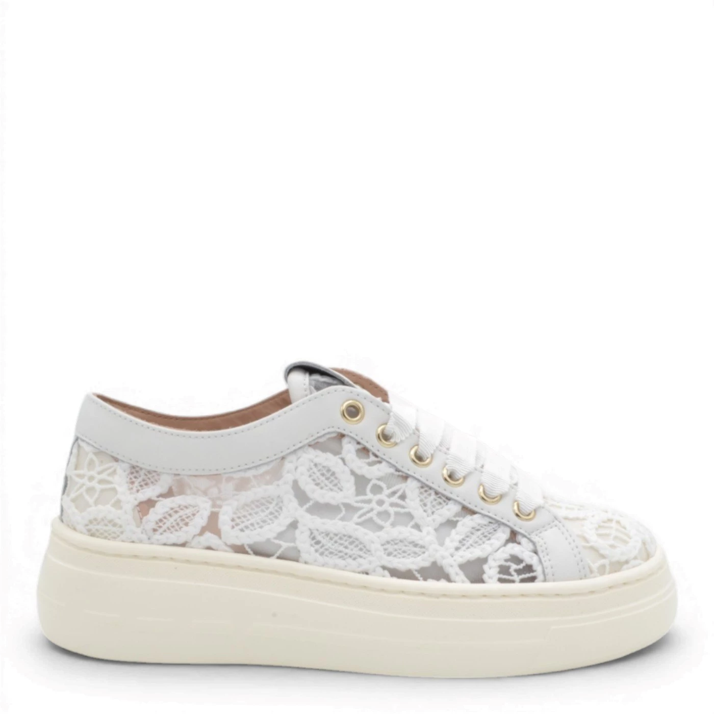 Stokton 111 003 sneaker pizzo bianca
