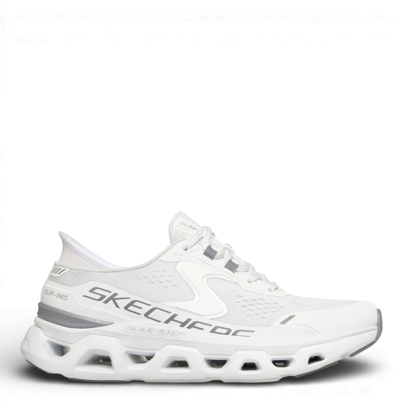 Skechers 150510 Glide step scarpa sportiva donna tessuto bianco