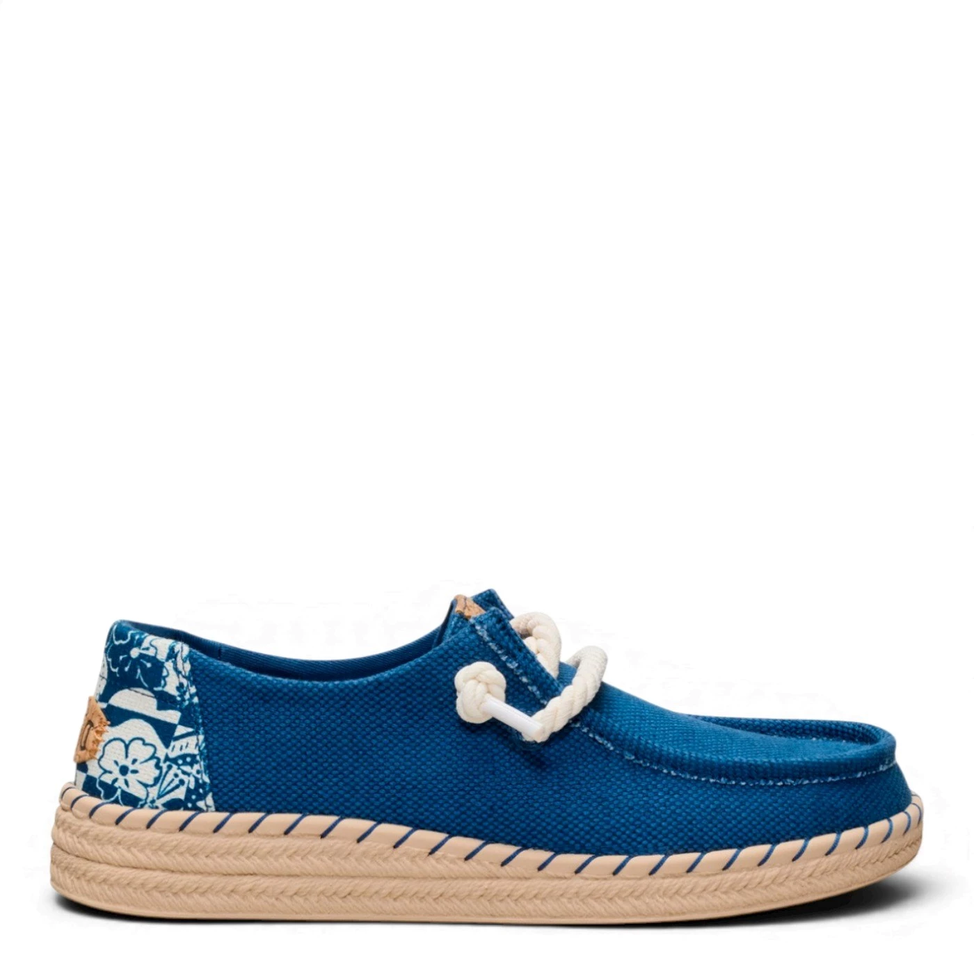 heyDUDE 45237 Wendy espadrille hibis sneakers donna tessuto blu