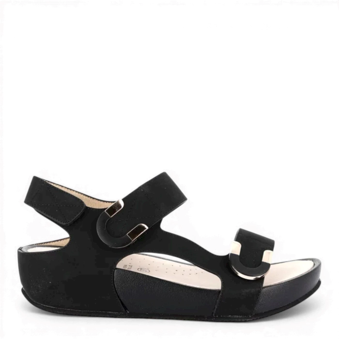 Grunland SA 1996 Dira sandalo donna doppio velcro nero
