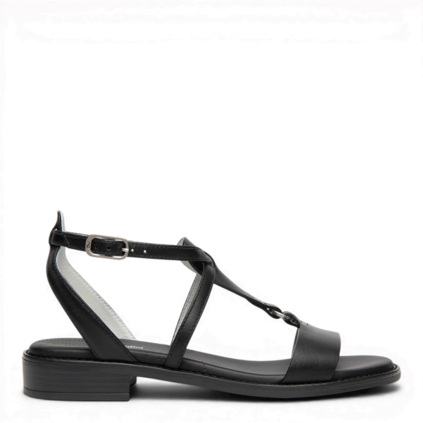 Nero Giardini E615895D sandalo basso in pelle nero