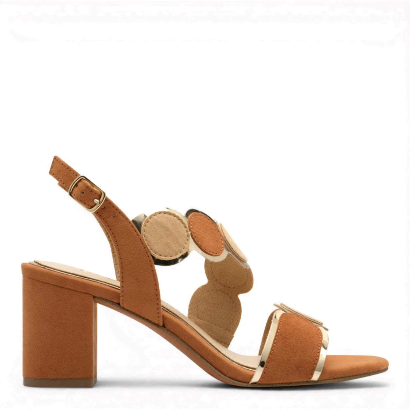 Marco Tozzi 28347 sandalo bruciato e beige tacco 7 cm