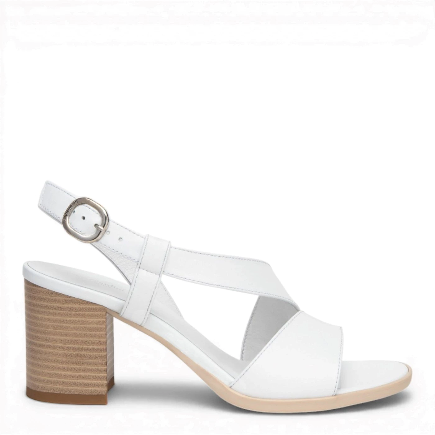 Nero Giardini E410440D sandalo donna bianco tacco 7 cm