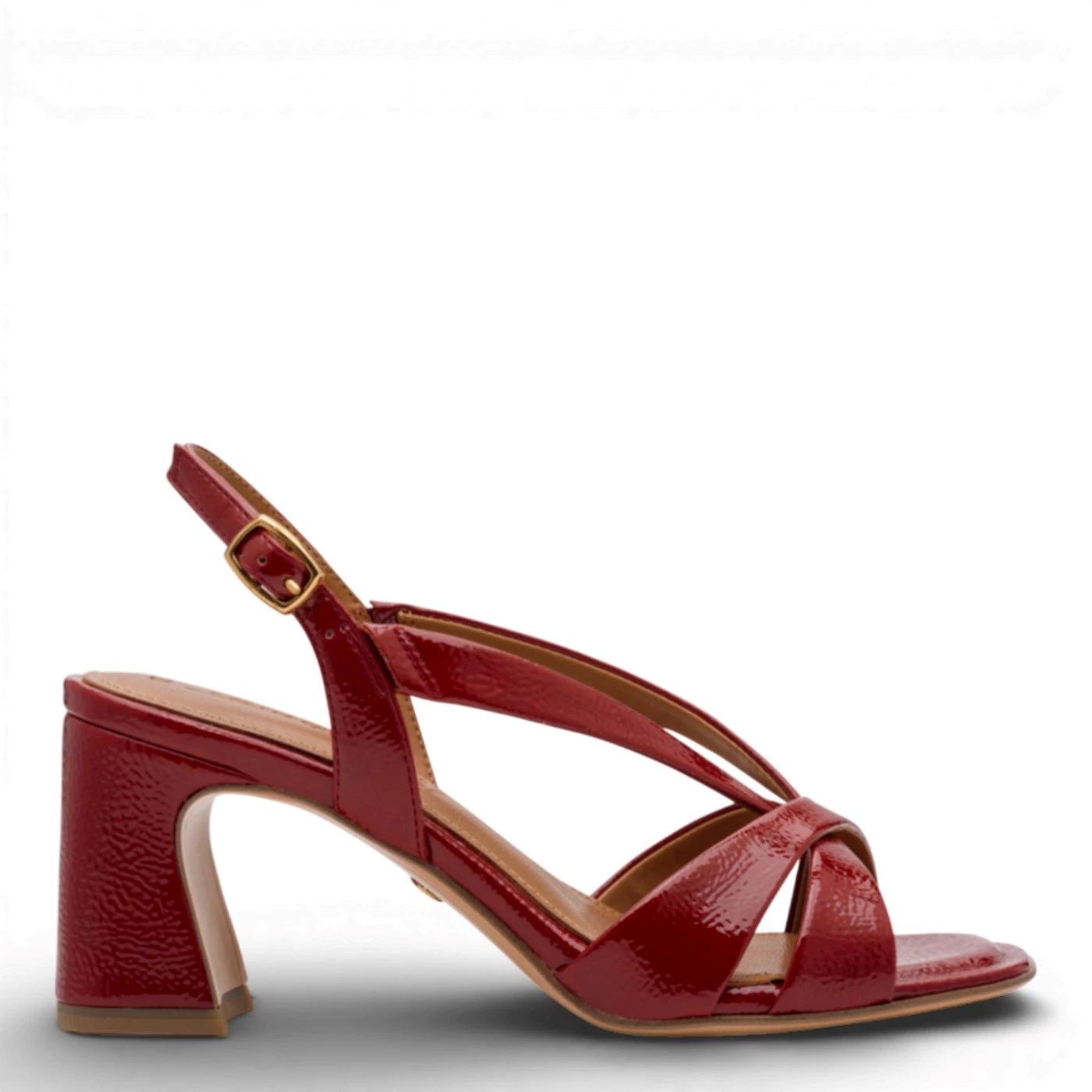 Tamaris 28339 sandalo lucido bordeaux tacco 7,5 cm