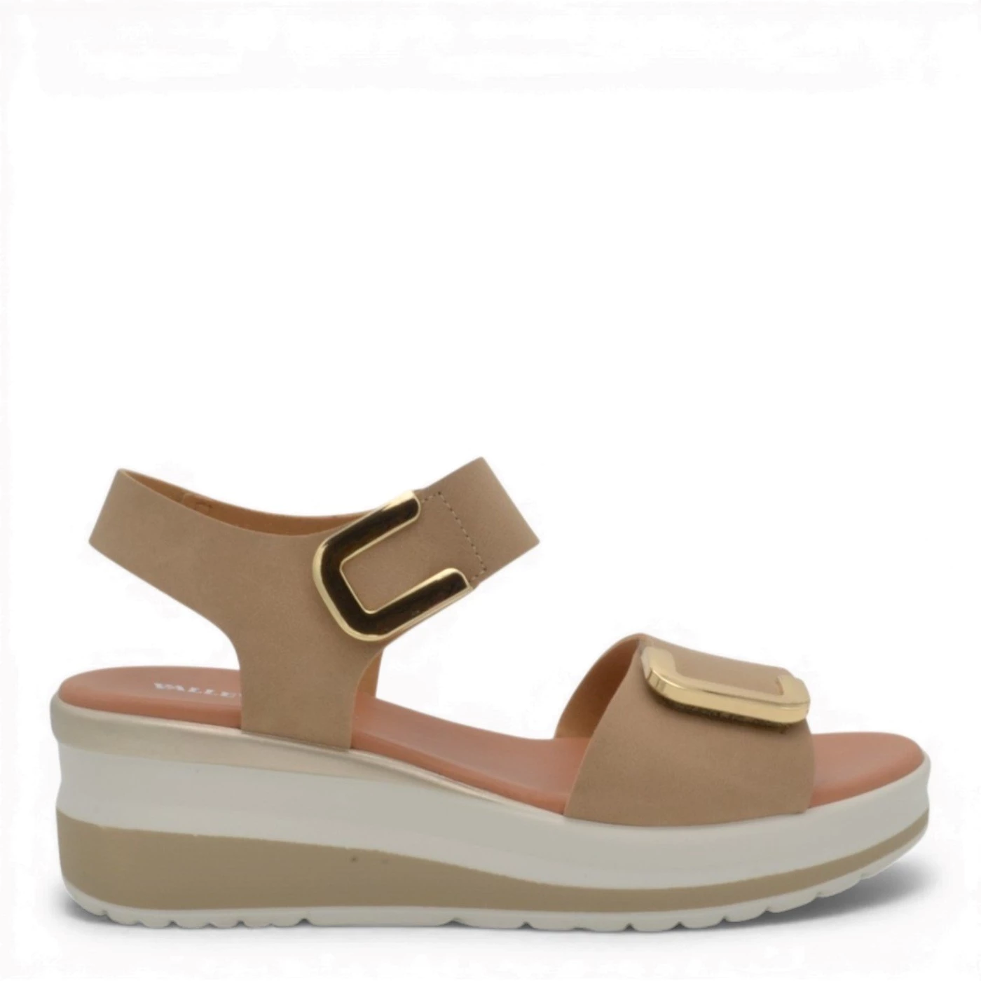 Valleverde  VGI350AF sandalo donna doppia fascia nabuk sabbia