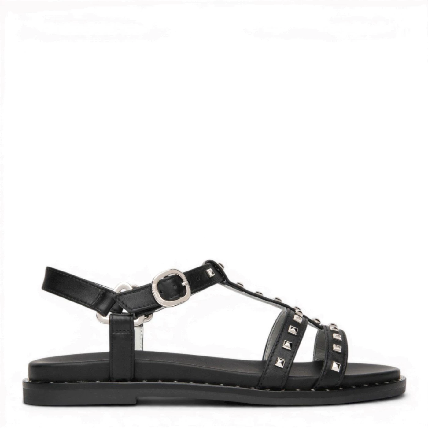 Nero Giardini E615921D sandalo donna basso in pelle nero