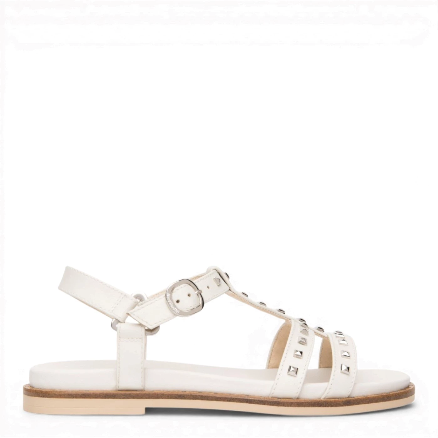 Nero Giardini E615921D sandalo donna basso in pelle beige