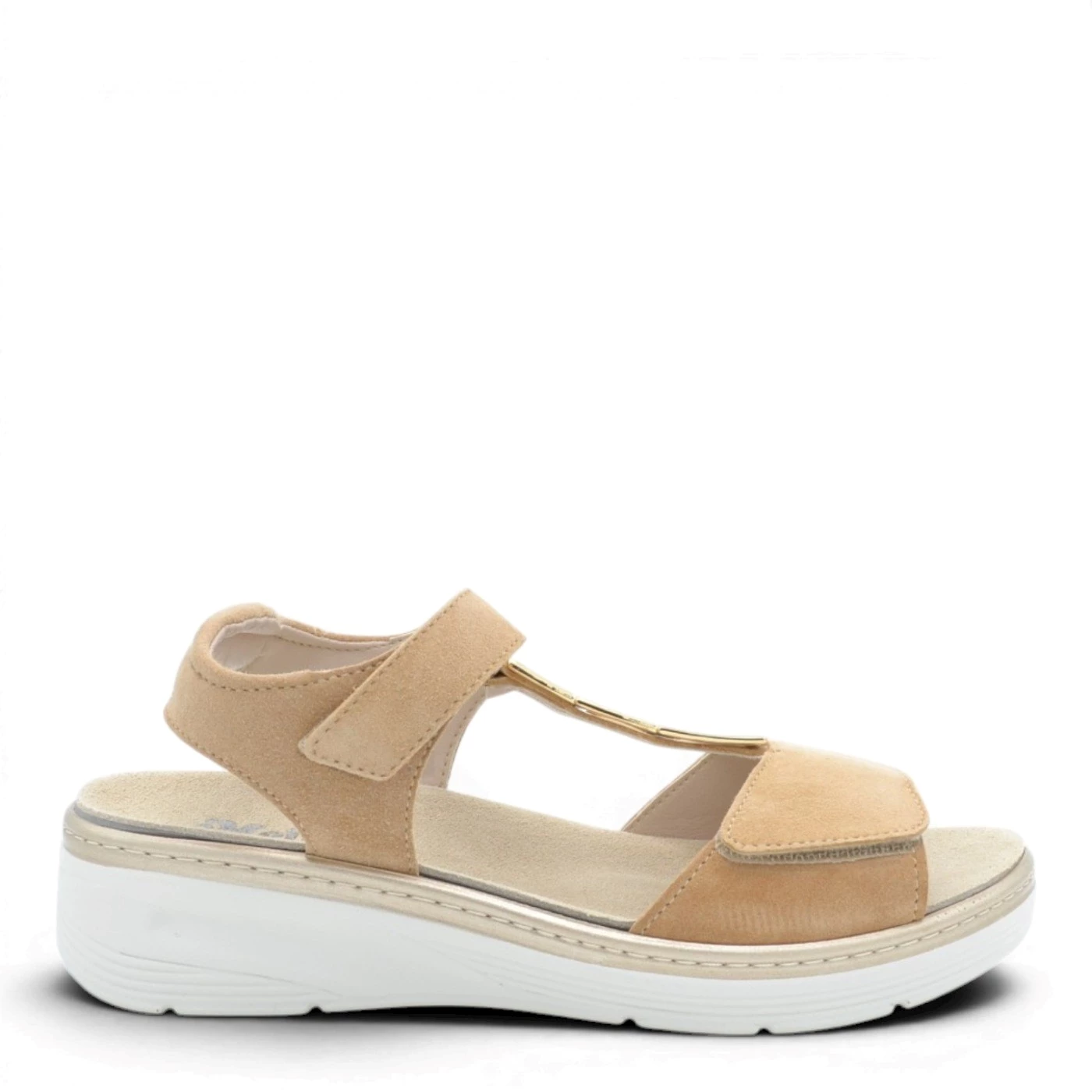Melluso 019285 sandalo comfort doppia fascia plantare estraibile