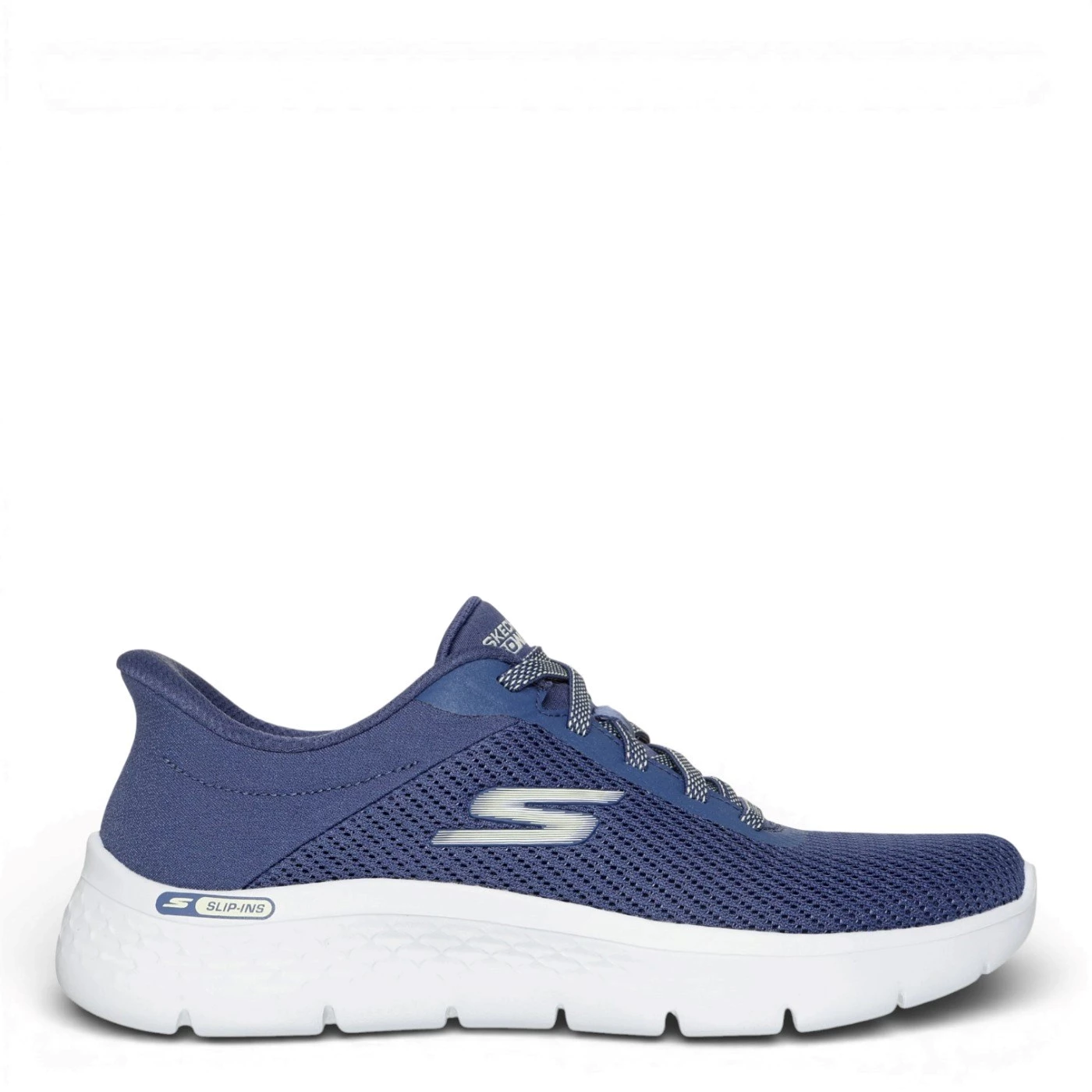 Skechers 125516 slip ins scarpa sportiva tessuto blu avio
