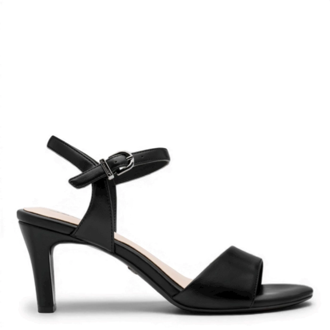 Tamaris 28008 sandalo nero con fascia con tacco 7cm
