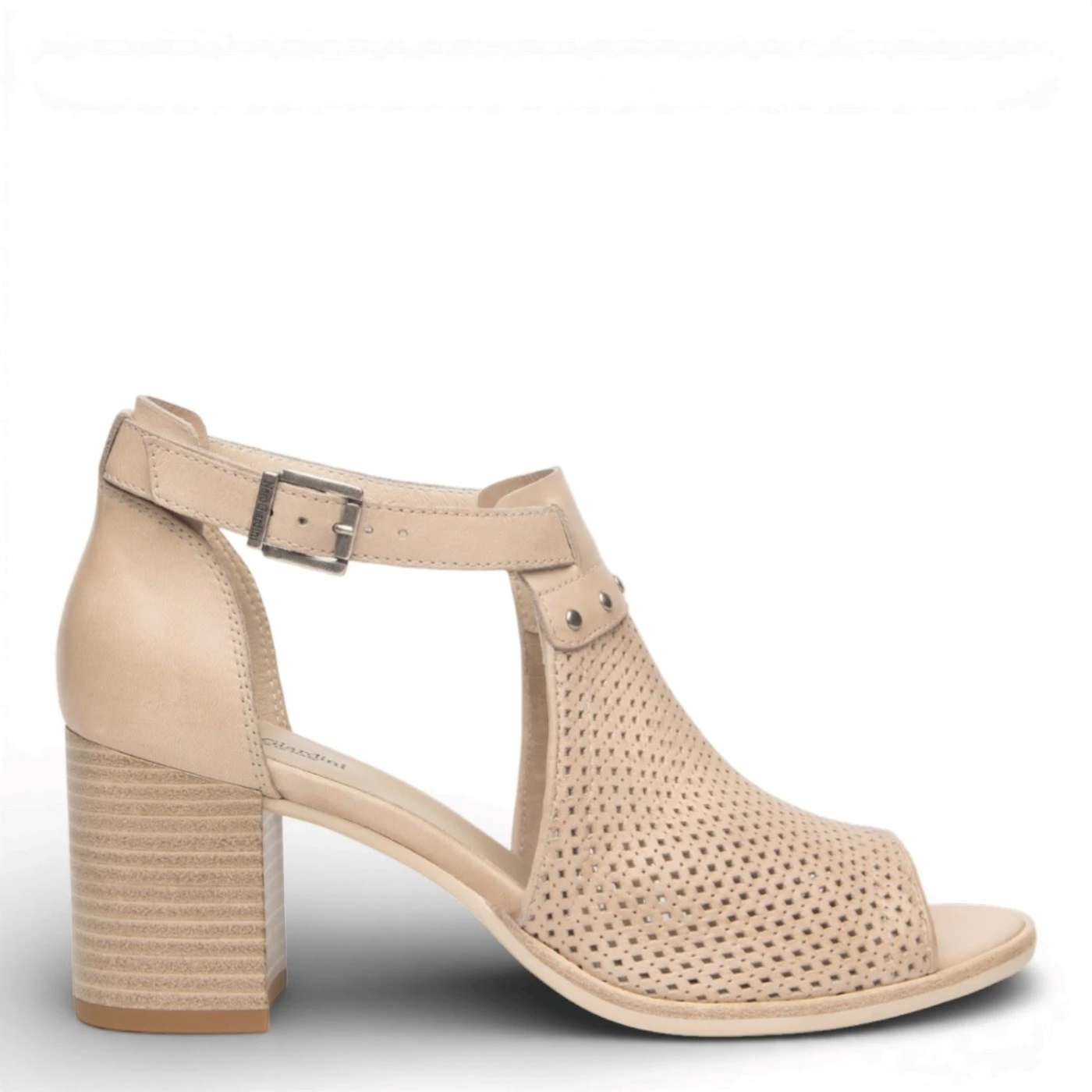 Nero giardini E615060D scarpa donna spuntata in pelle beige