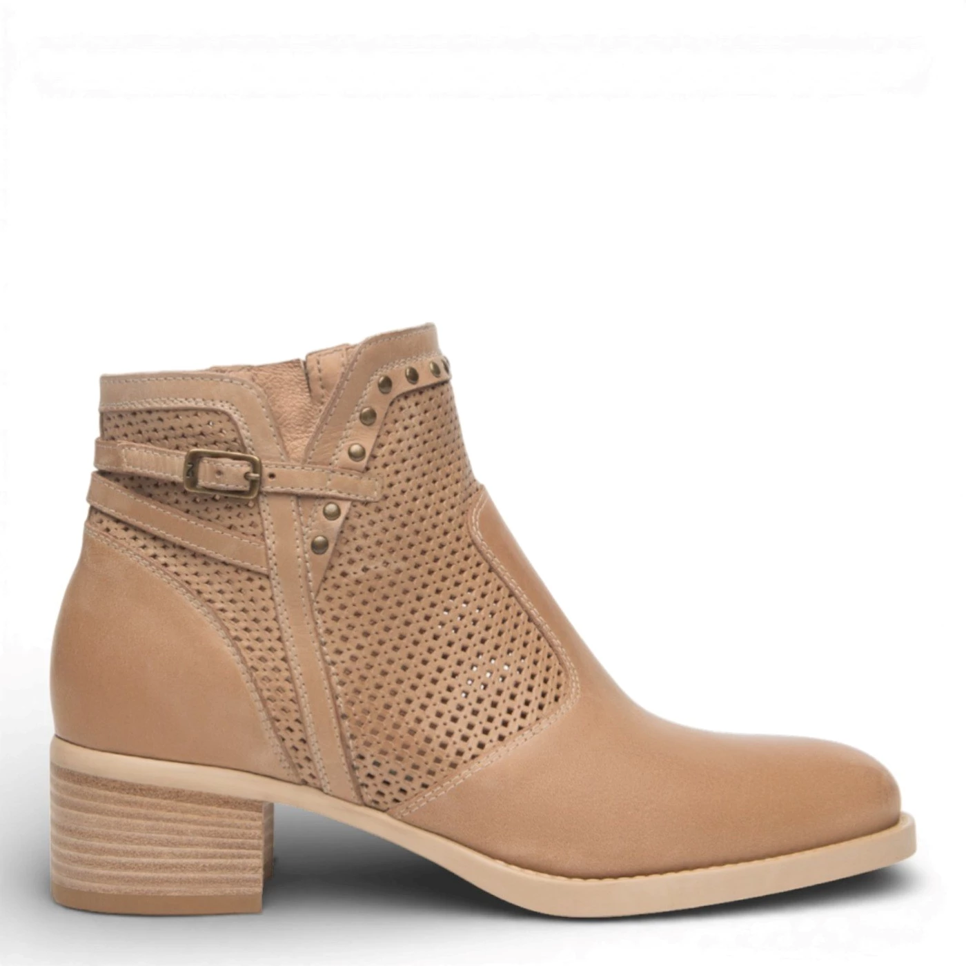 Nero Giardini E615070D stivaletti donna in pelle cuoio