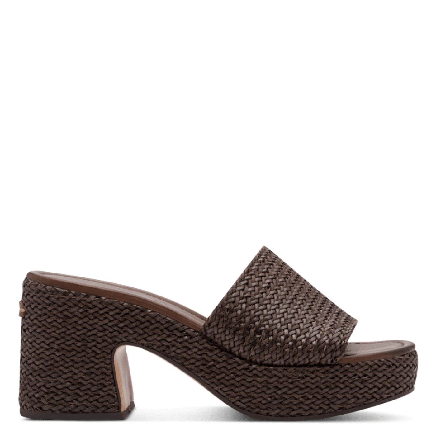 Tamaris 27232 sandalo zoccolo cioccolato con platò tacco 8 cm